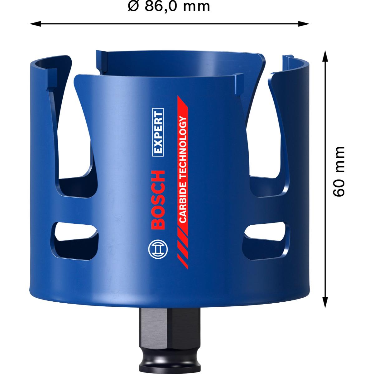 Bosch EXPERT Construction Material Power Change Plus Lochsäge, 86 x 60 mm