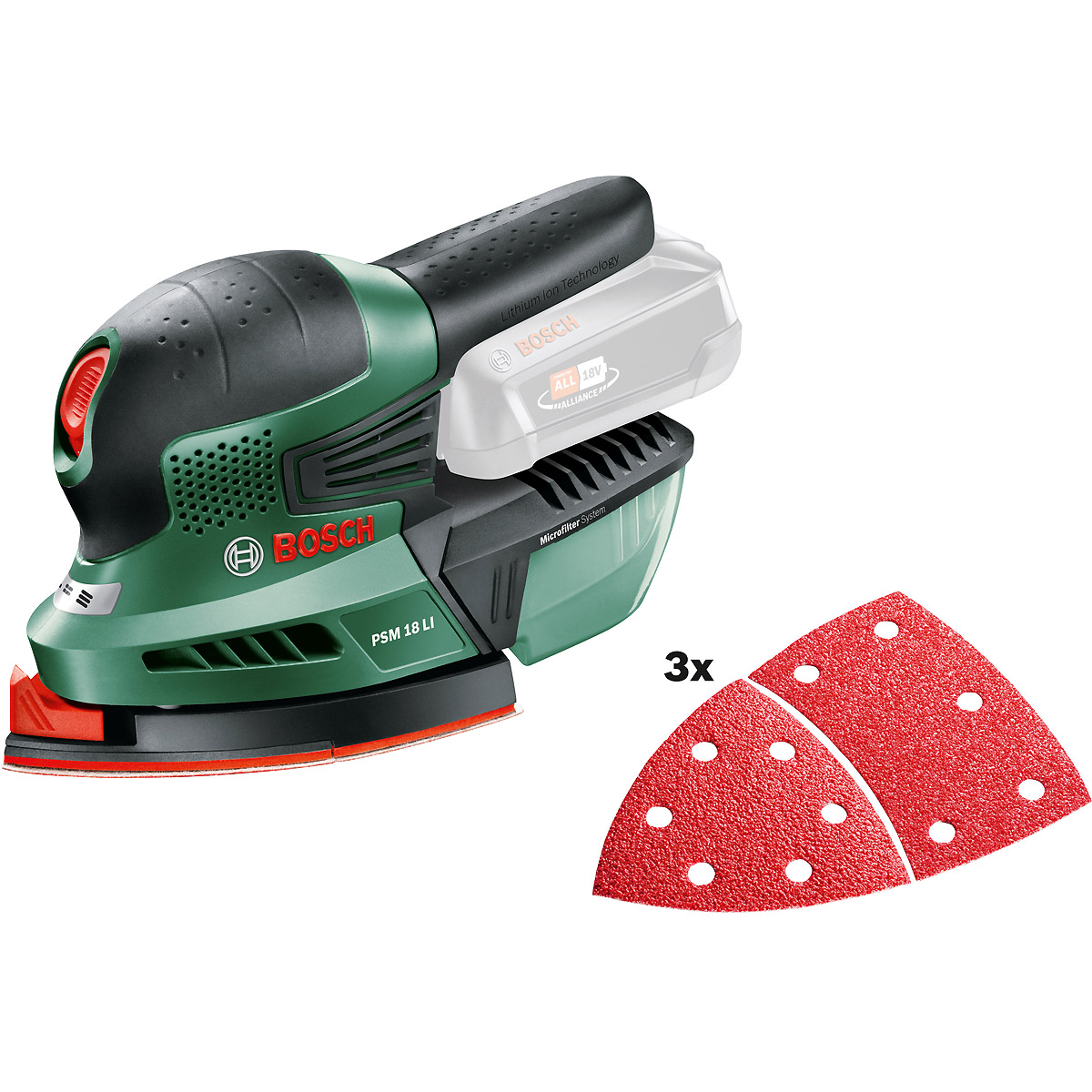 Bosch Akku-Multischleifer PSM 18 LI