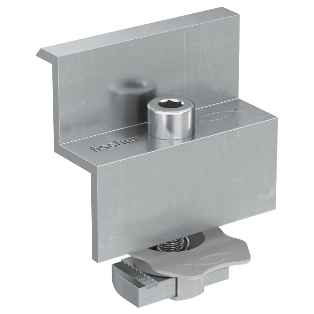 Fischer Endklemme vormontiert PM F 40 Aluminium