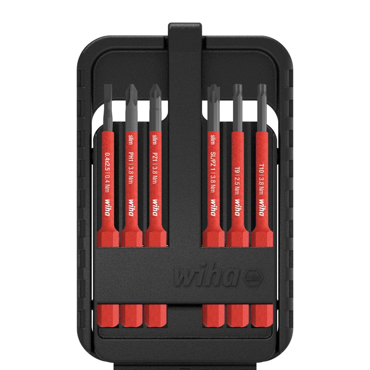 Wiha Bit Set slimBit electric gemischt, 6-teilges Set