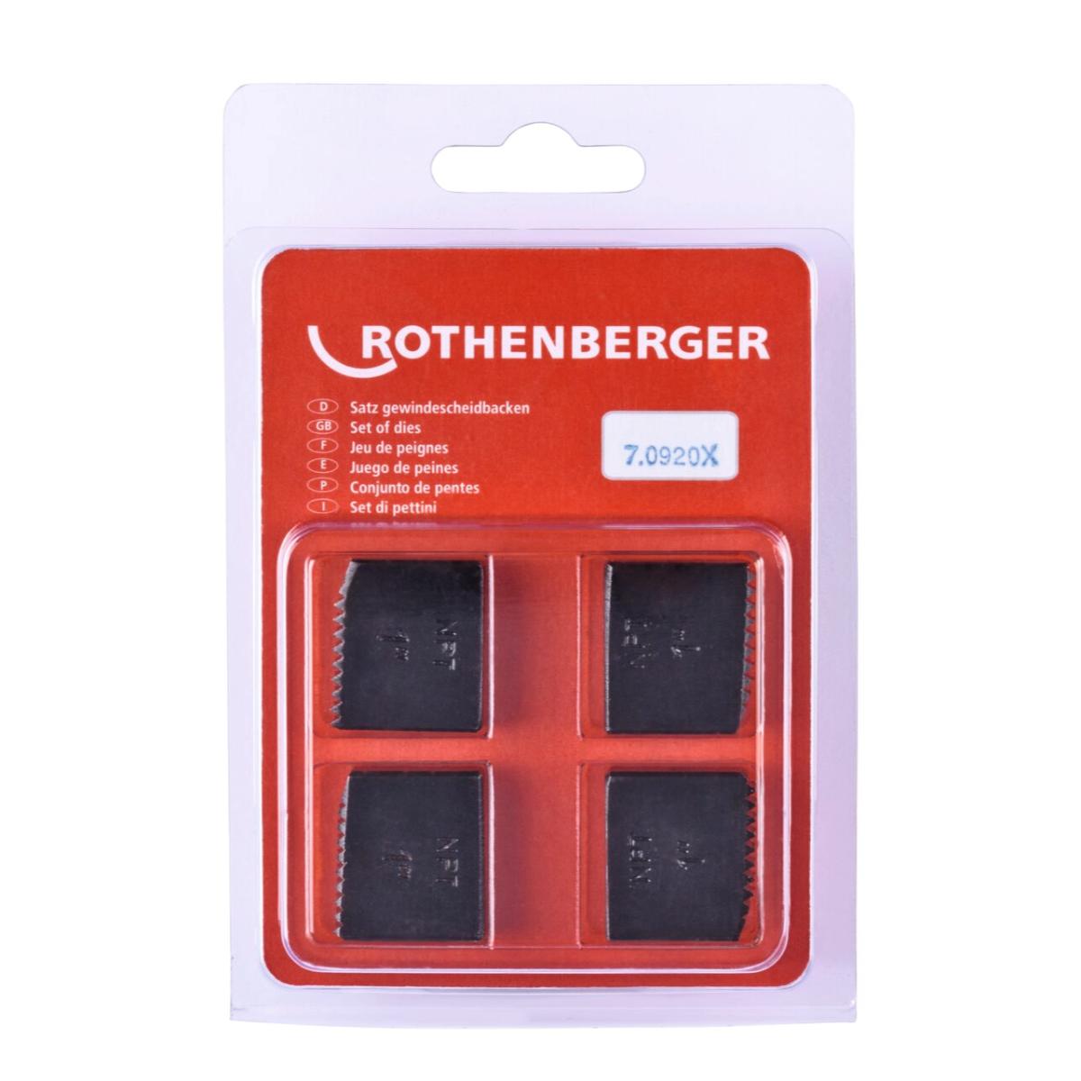 Rothenberger SC Schneidbacken NPT - 4 Stück