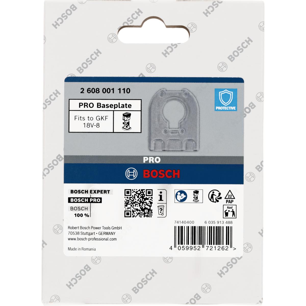 Bosch PRO Grundplatte 7 x 93 x 118 mm