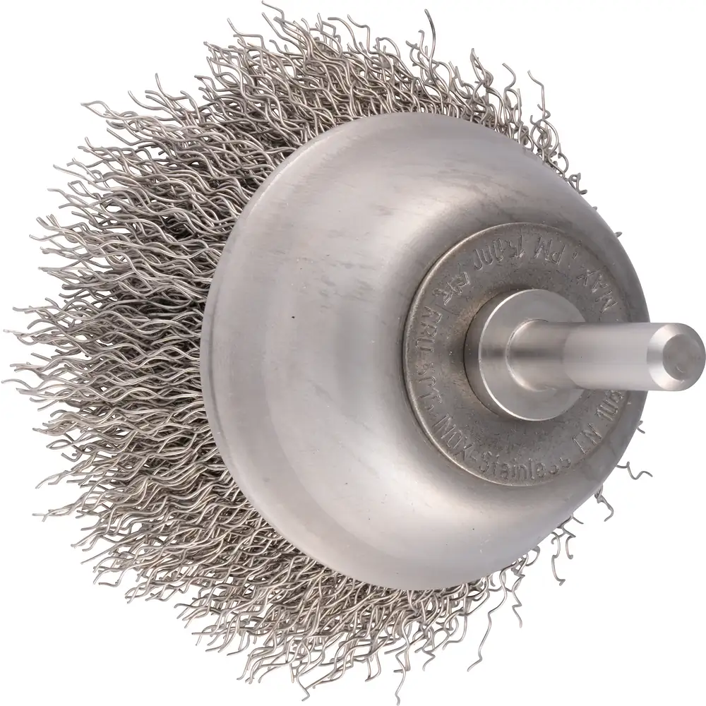 PFERD TOOLS INOX-TOTAL Topfbürste ungezopft RBUIT Ø50 mm Schaft-Ø6 mm Edelstahl-Draht-Ø0,30 mm