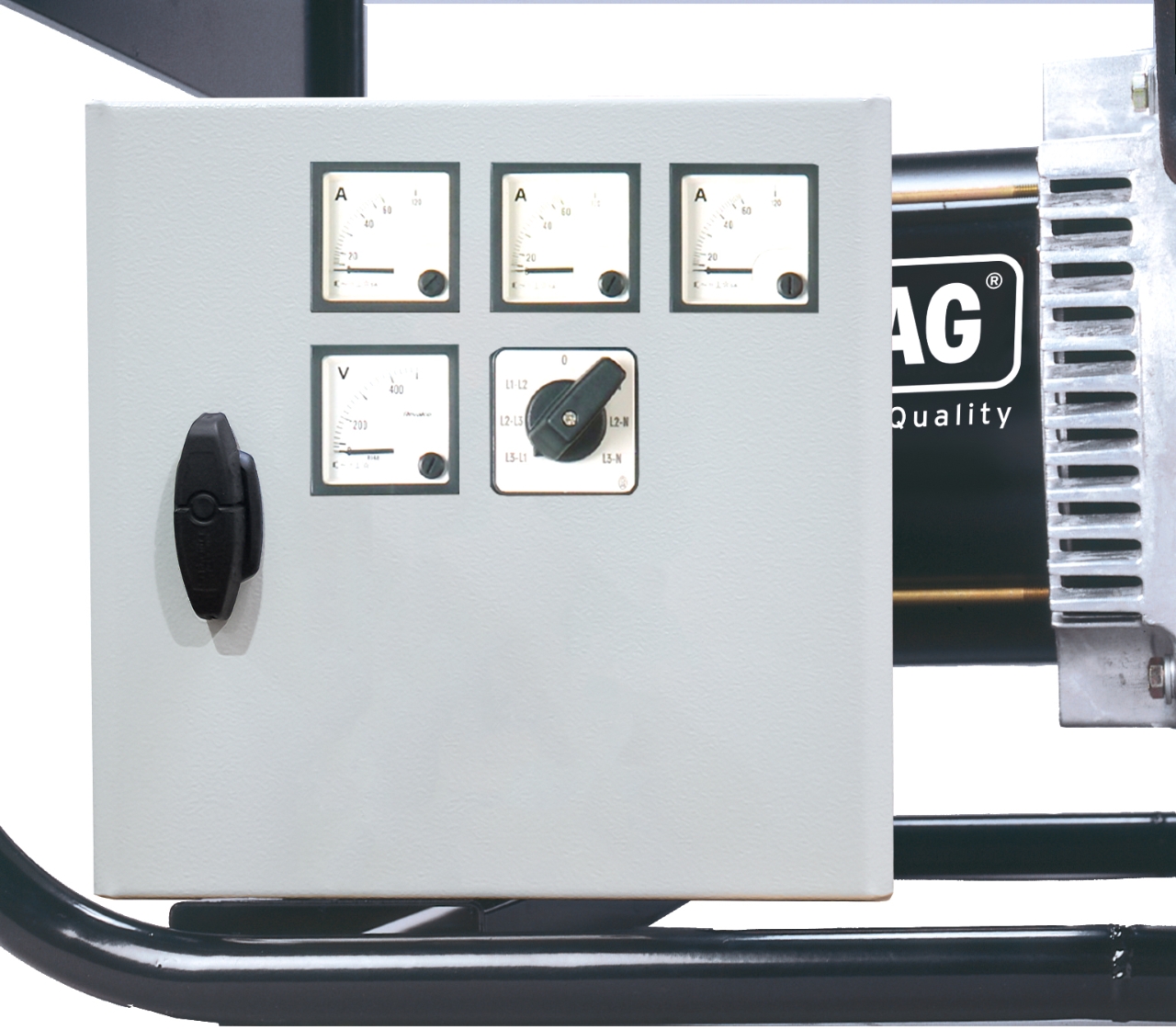 ELMAG Spannungs- und 3xStromstärkemessgerät mit Umschalter 3x400Volt