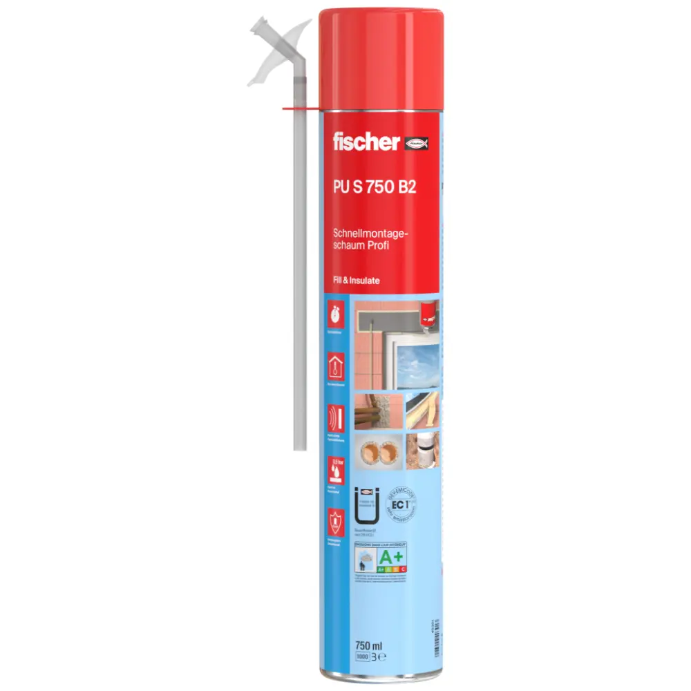 Fischer Schnellmontageschaum Profi PU S 750 B2