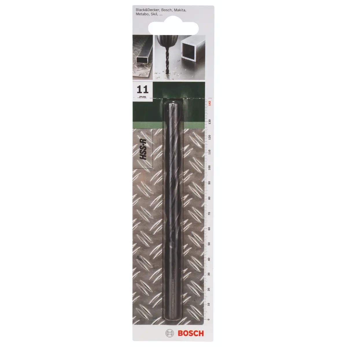 Bosch Metallbohrer HSS-R, DIN 338 D= 11,0 mm, L= 142 mm