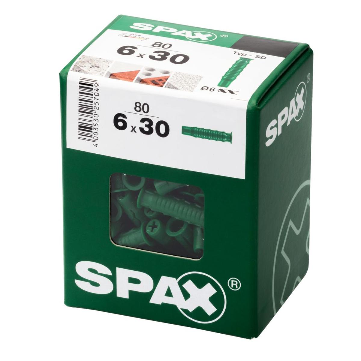 SPAX Duebel Typ-SD L 6 x 30 mm, 80 Stück