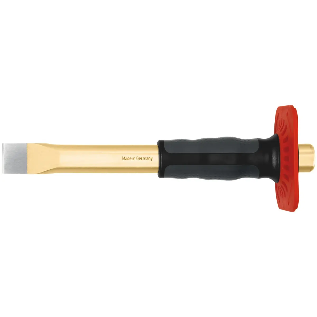 Rennsteig Flachmeißel mit Handschutz 25 x 250 mm, poliert