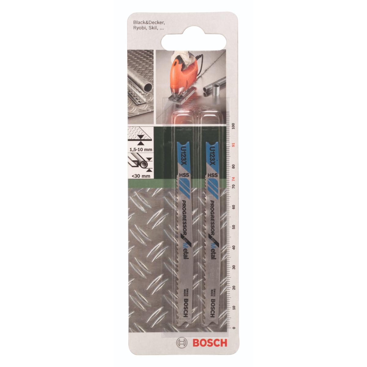 Bosch Stichsägeblatt HSS, U 123 XF Progressor for Metal