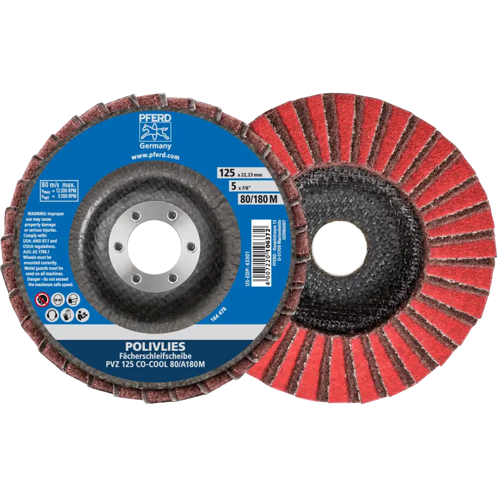 PFERD TOOLS POLIVLIES-Fächerscheibe PVZ Keramik CO-COOL