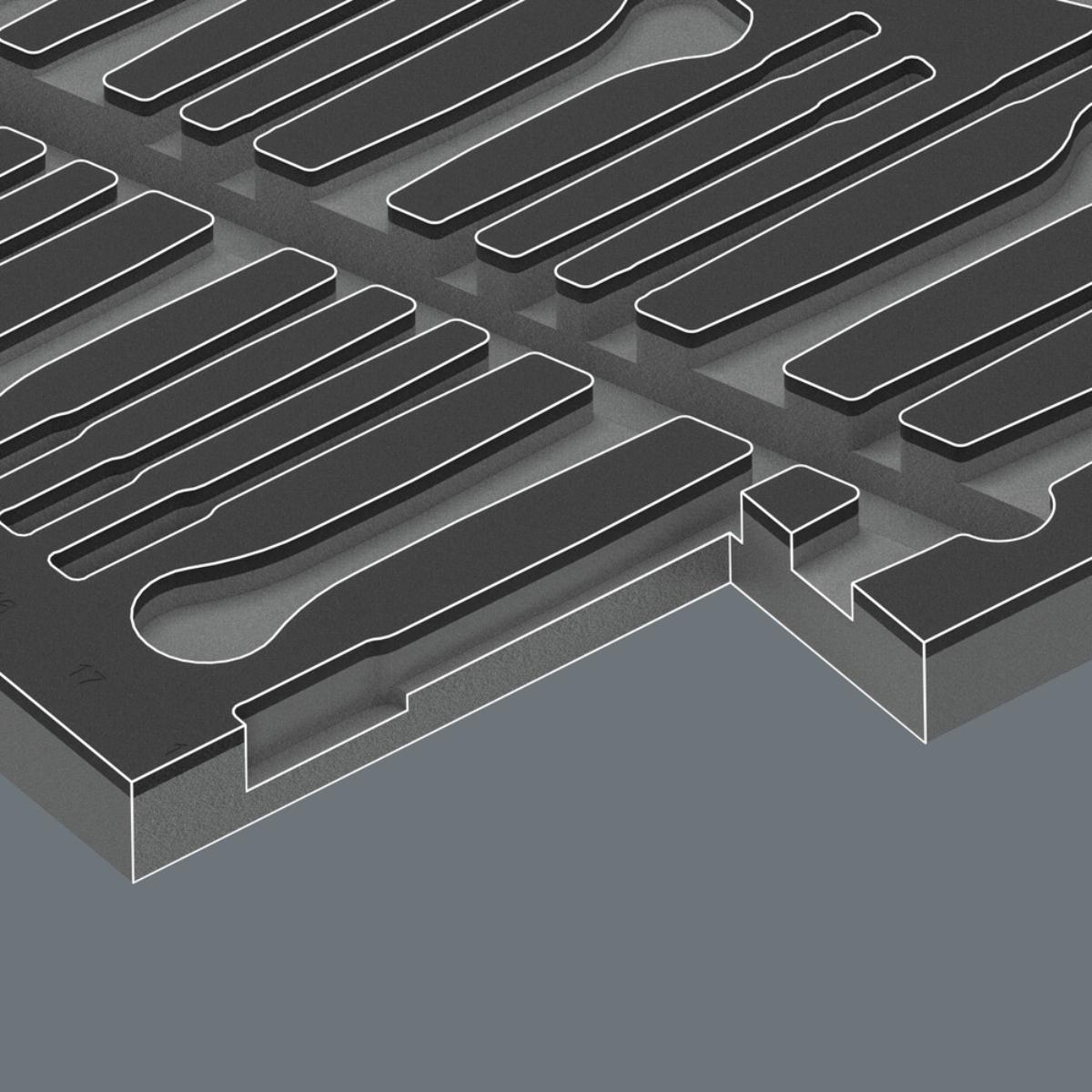Wera 9735 Schaumstoffeinlage 6007 Joker Set 1