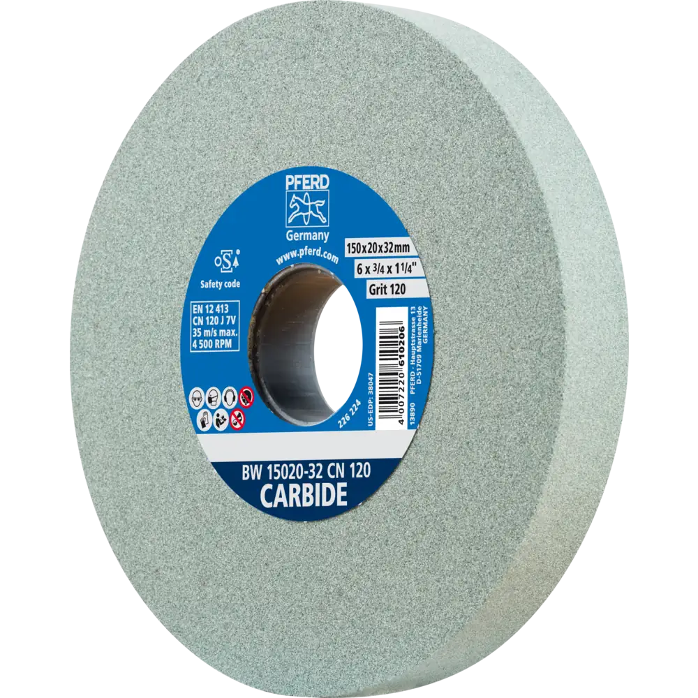 PFERD TOOLS Schleifbockscheibe SiC für harte Materialien z.B. Hartmetall