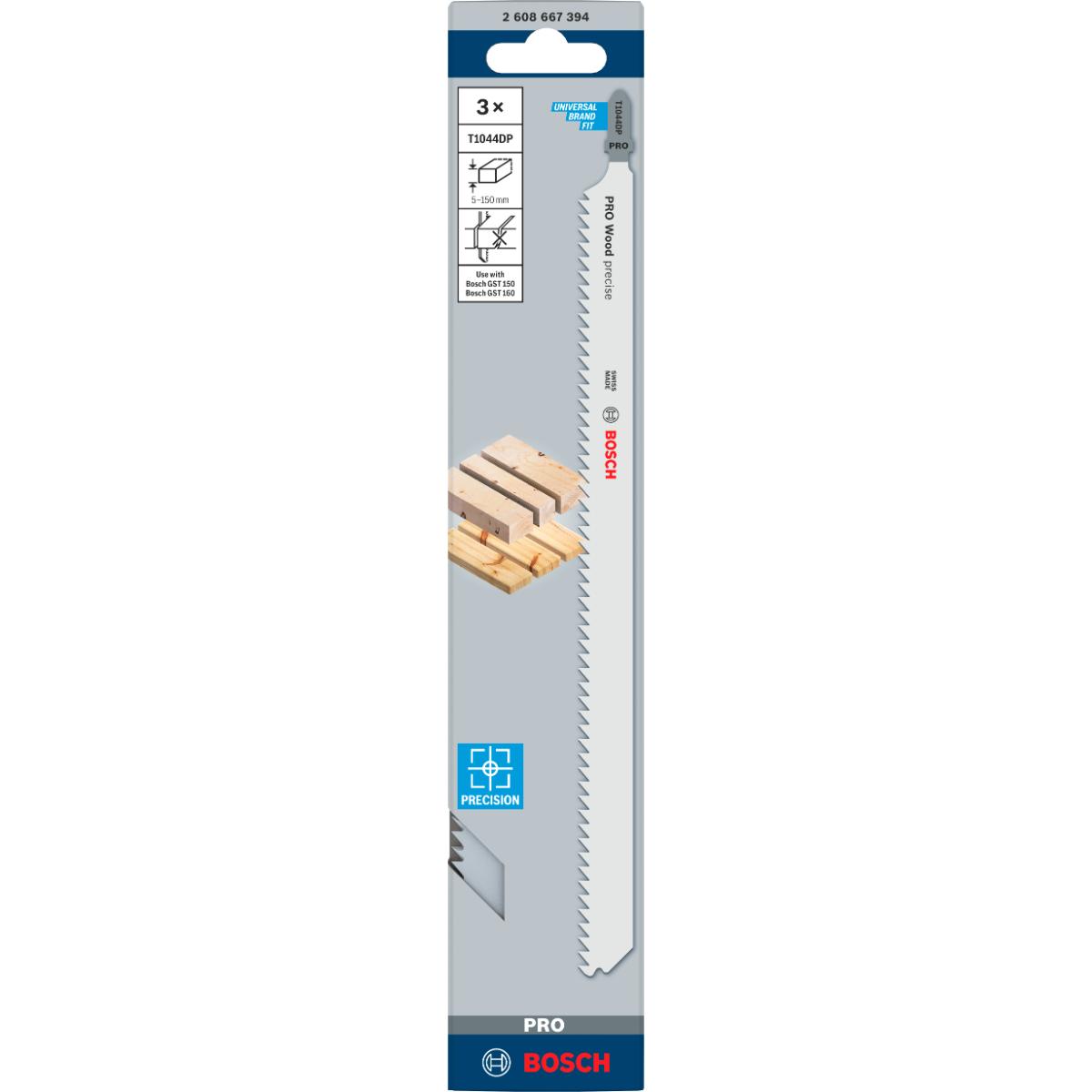 Bosch PRO Stichsägeblatt T 1044 DP Precision for Wood
