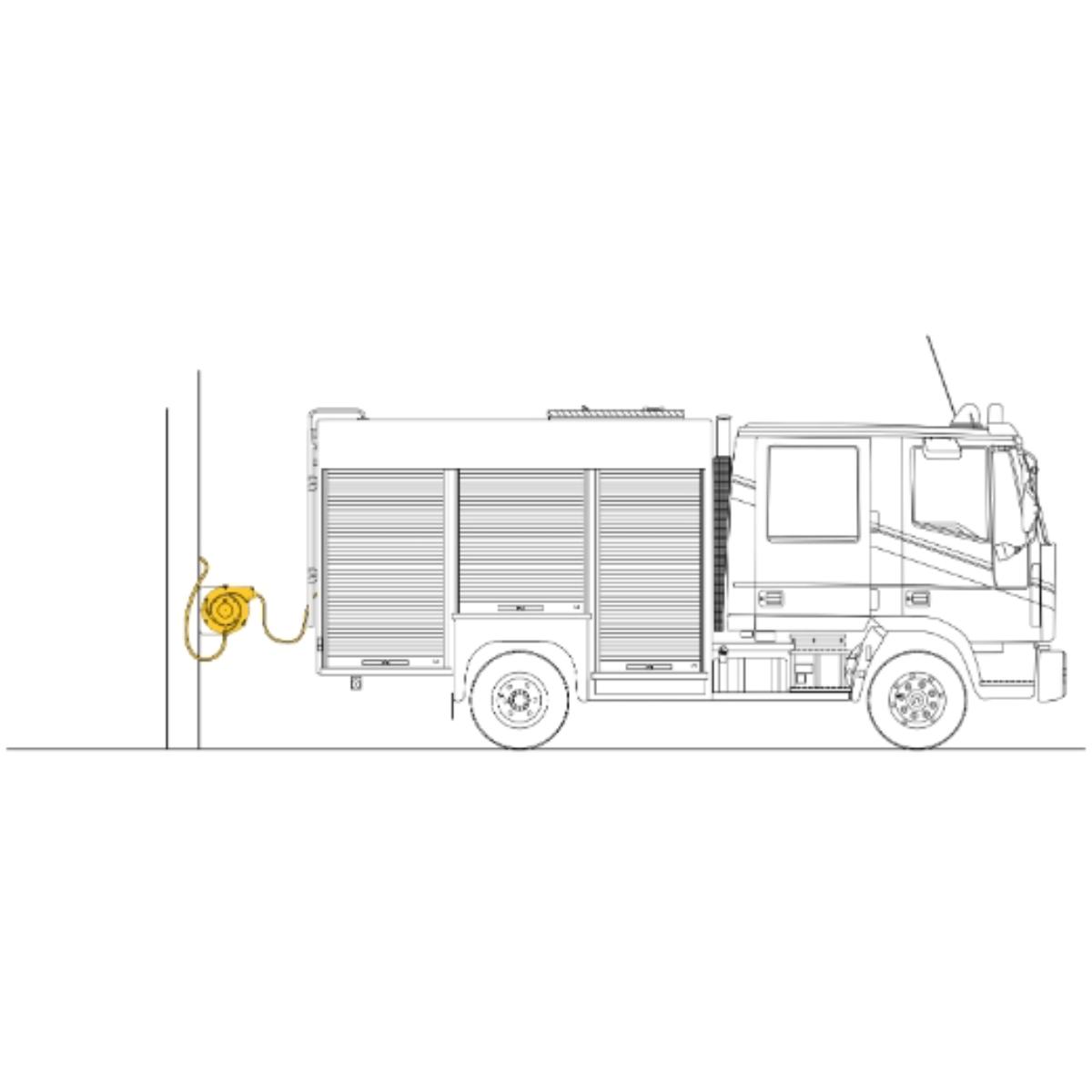 ELMAG Autom. Kabel-/Luftaufroller ZECA 'TWIN REEL'