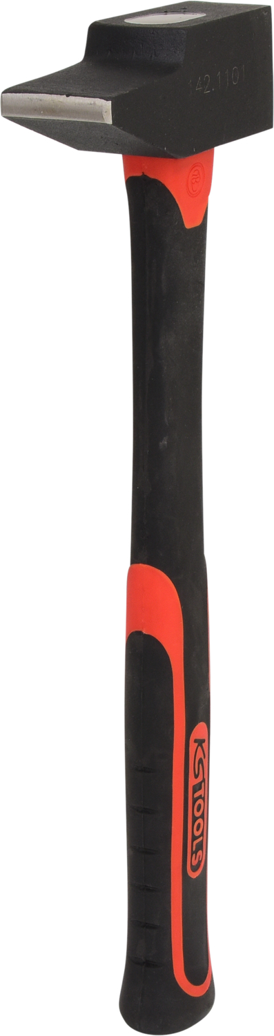 KS Tools Schlosserhammer, Fiberglasstiel, französische Form