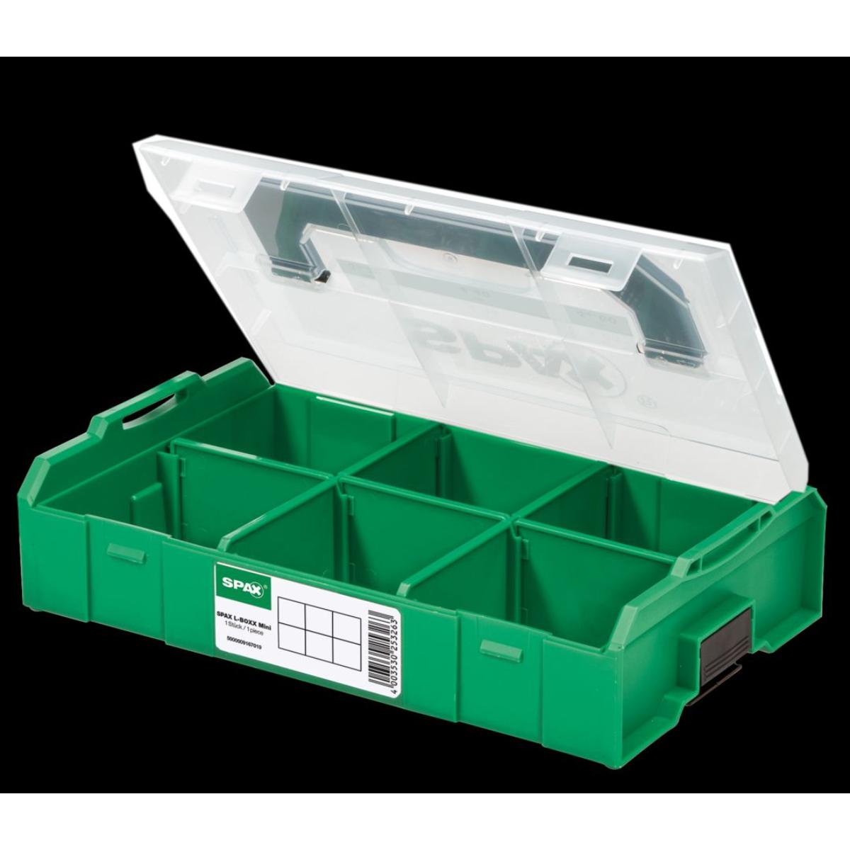 SPAX L-Boxx Koffer Kunststoff Mini, leer, mit Einsätzen