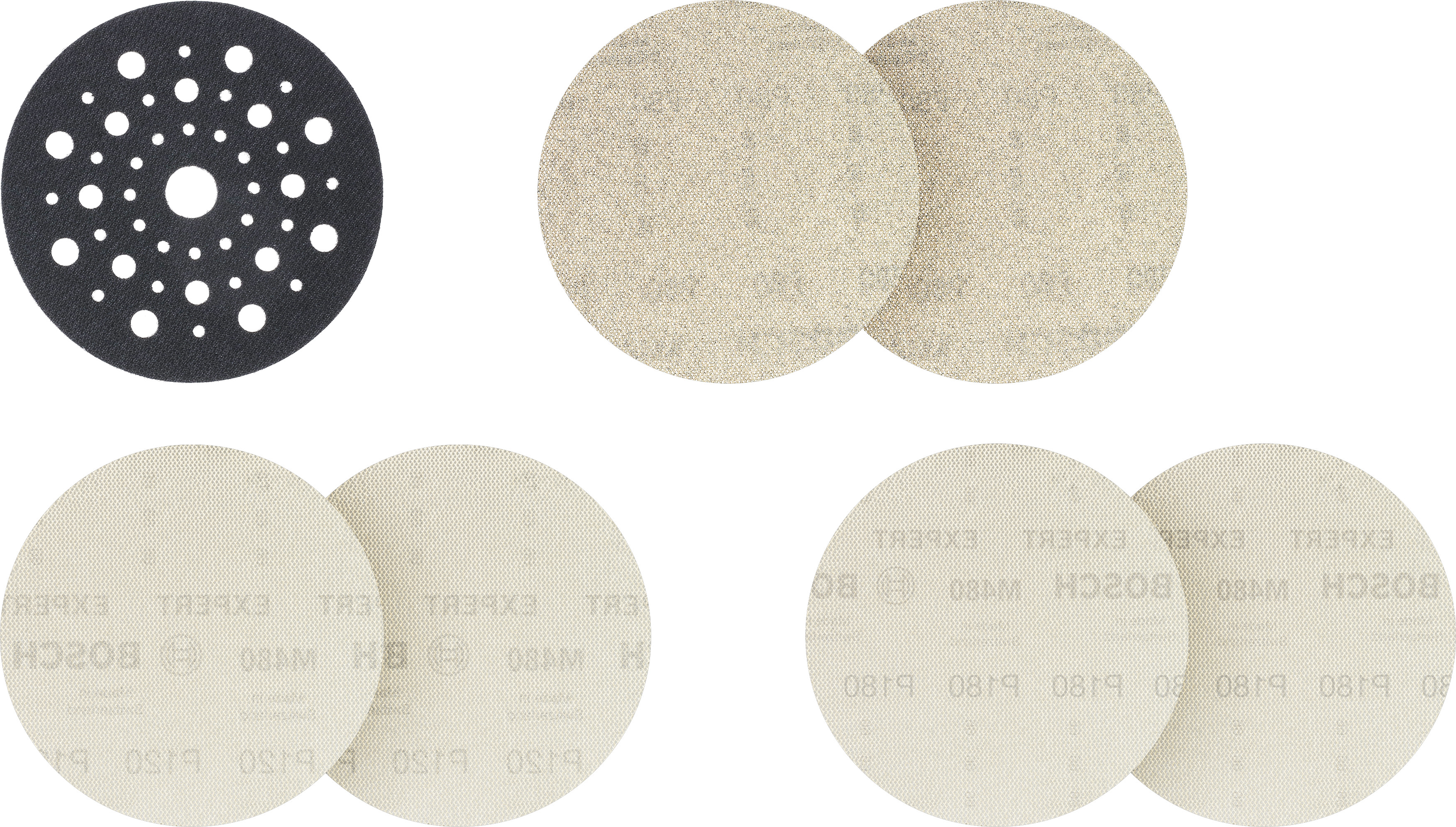 Bosch EXPERT M480 Schleifnetz, 125mm, 7 teiliges Set