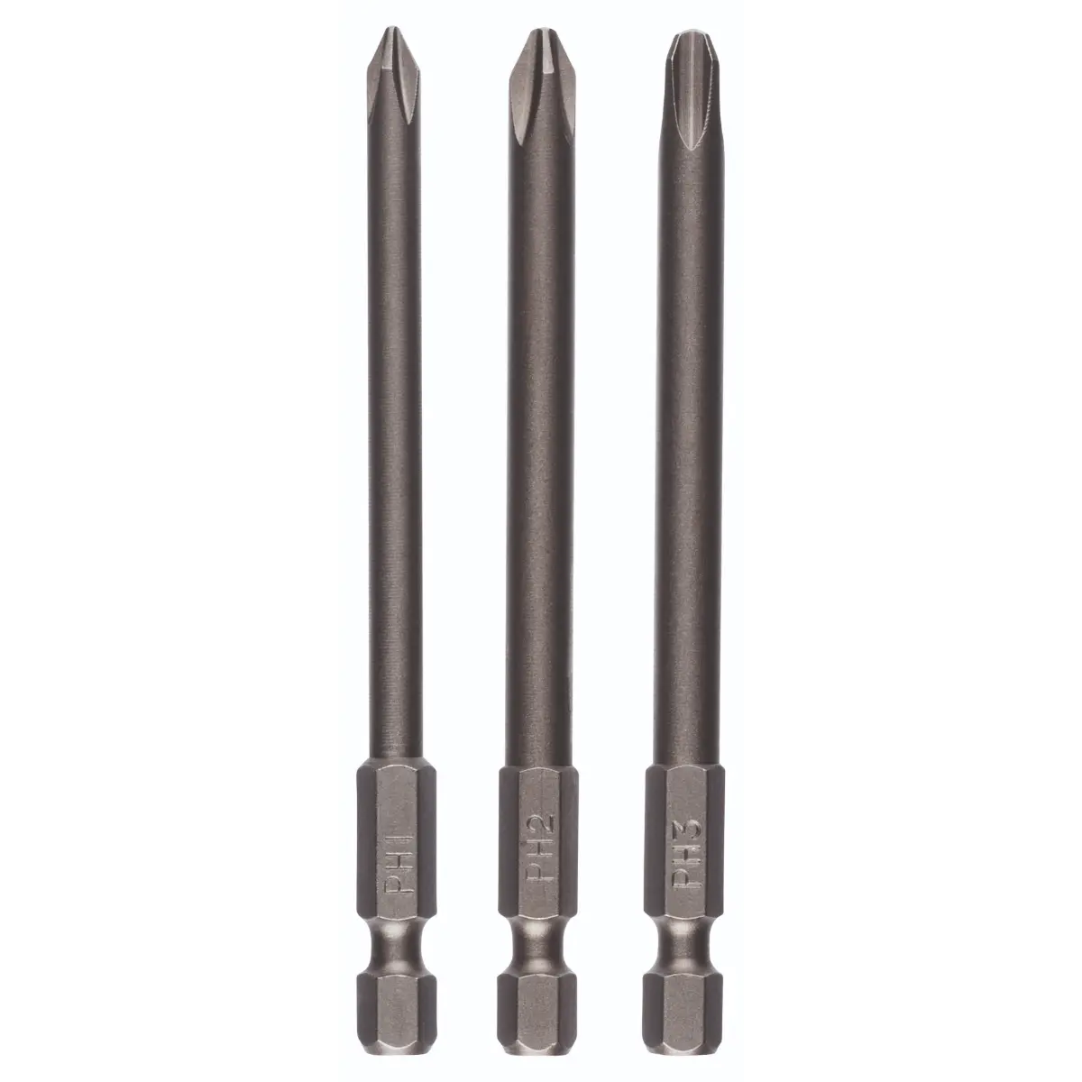Bosch Schrauberklingen-Set für Phillips-Kreuzschlitzschrauben (PH), 3-tlg.
