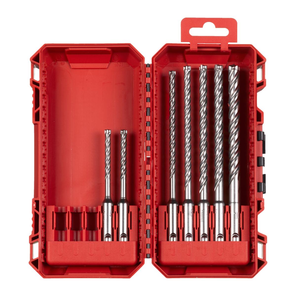 Milwaukee Hammerbohrerkassette 7-teiliges Set MX4 SDS-Plus