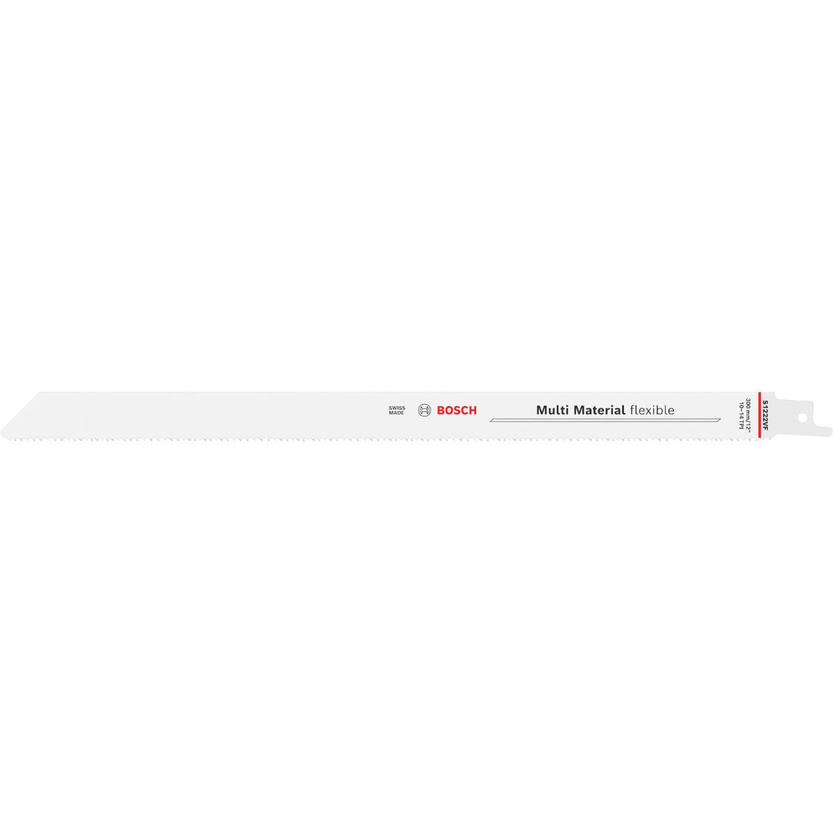Bosch Multi Material flexibles S1222VF Säbelsägeblatt , 0,9 x 19 x 300 mm, 25-Stück