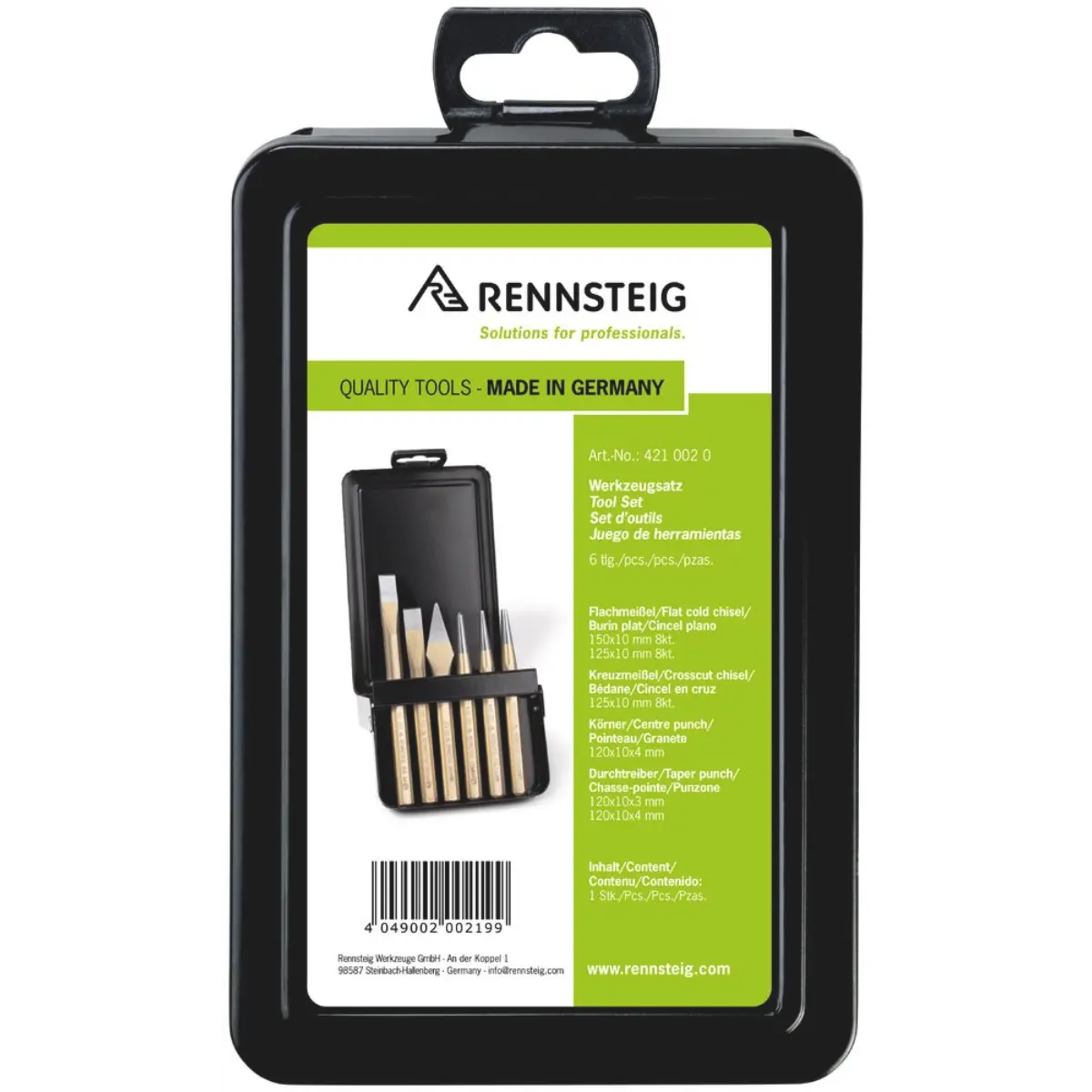 Rennsteig Werkzeugsatz in Metallkassette