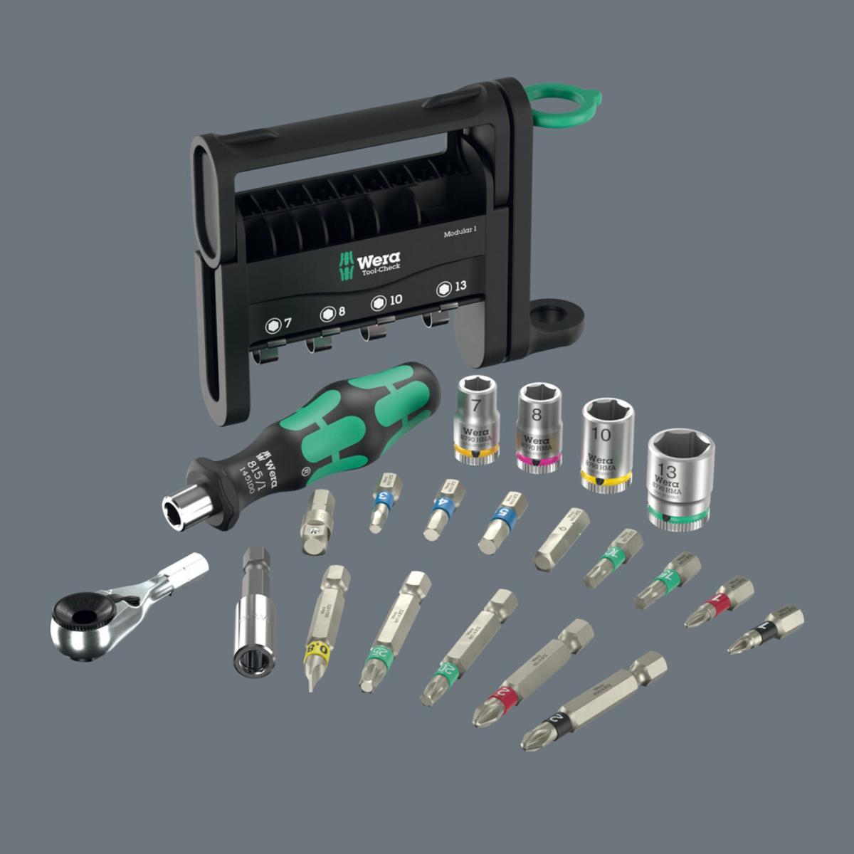 05049020001we Wera Tool-Check Modular 1, 29-teiliges Set