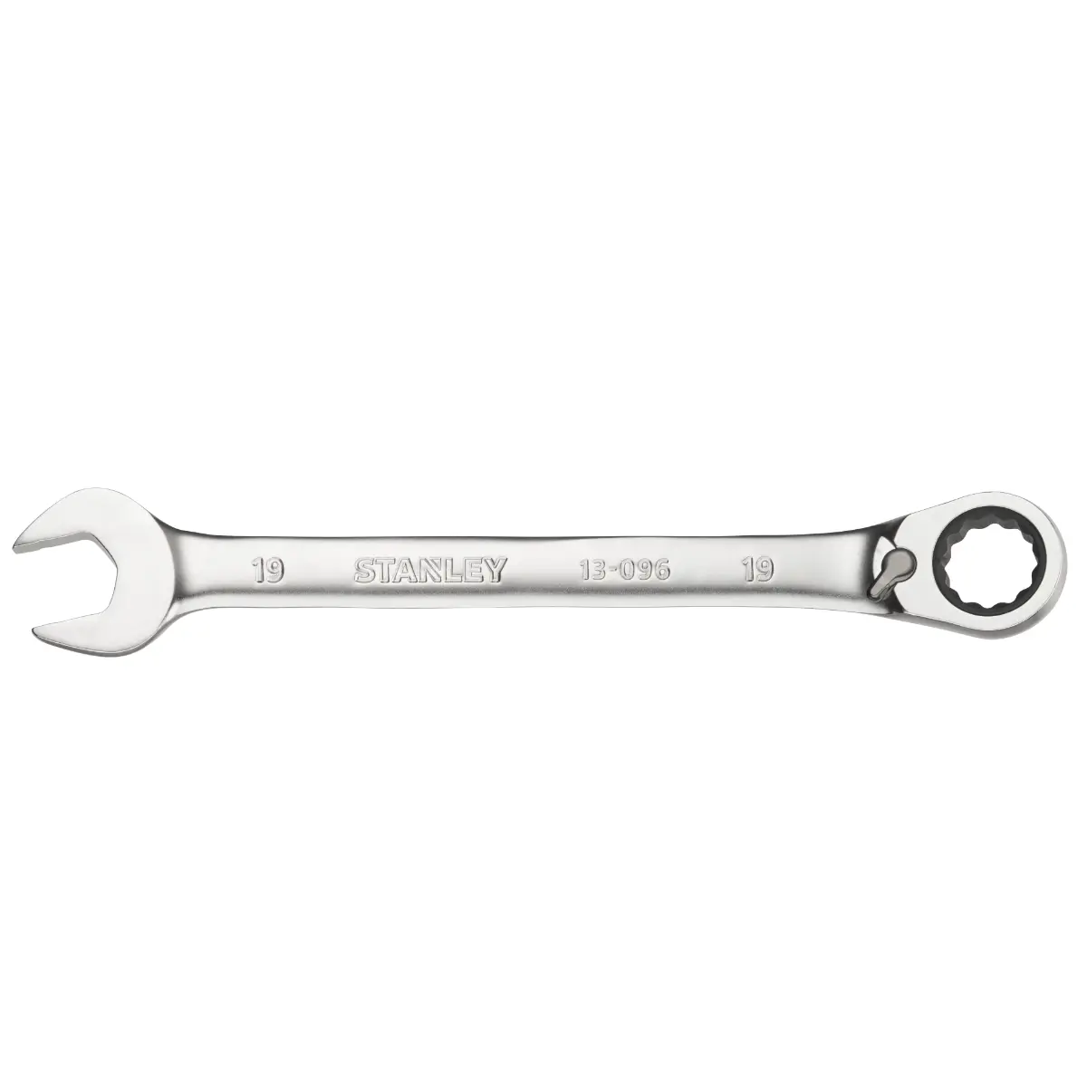 STANLEY FATMAX Ringmaulschlüssel mit Ratsche 19 mm, 72 Zähne, 12-Kant, 15° gekröpft