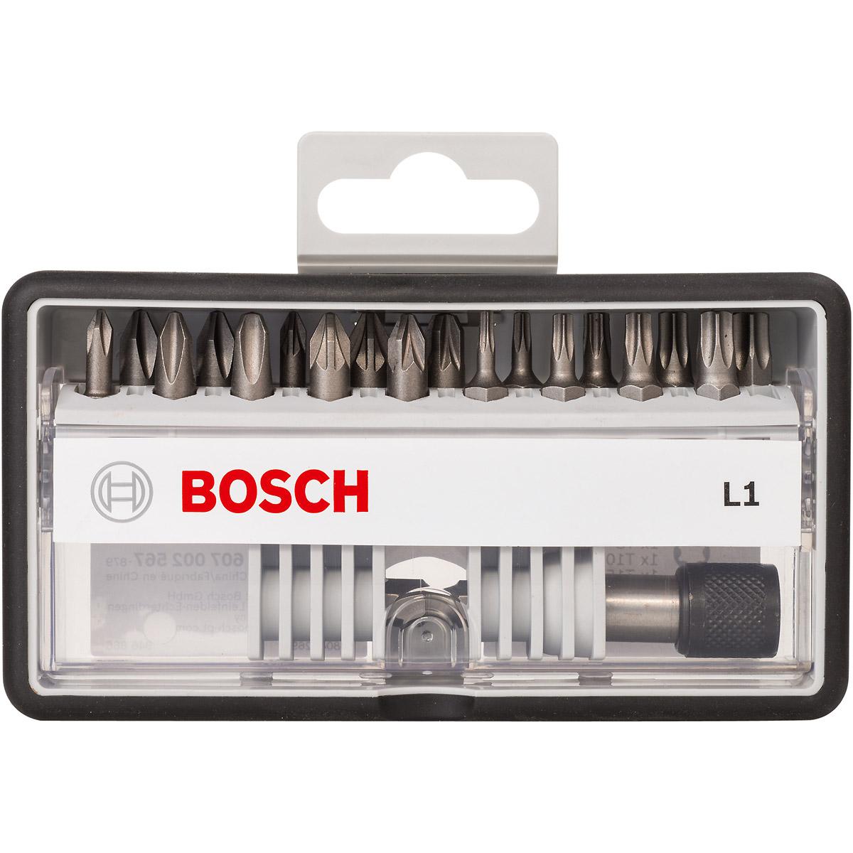 Bosch Schrauberbit-Set Robust Line L Extra-Hart, 18 + 1-teilig, 25mm, PH, PZ, Torx