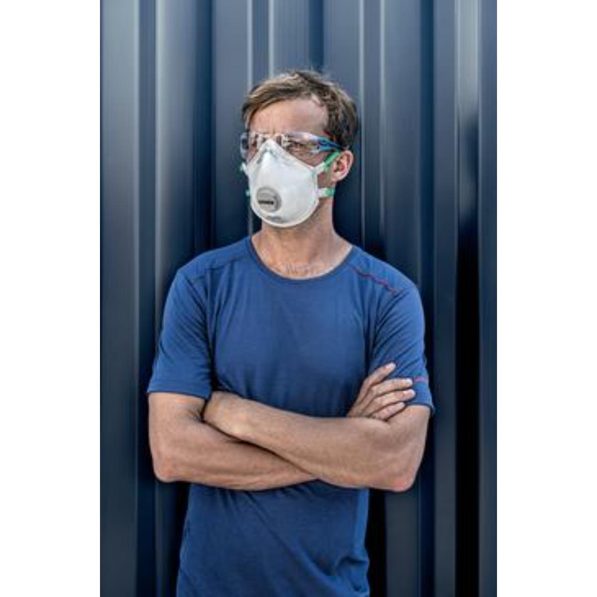 uvex pheos nxt Bügelbrille innen beschlagfrei, außen extrem kratzfest & chemikalienbeständig anthrazit/blau