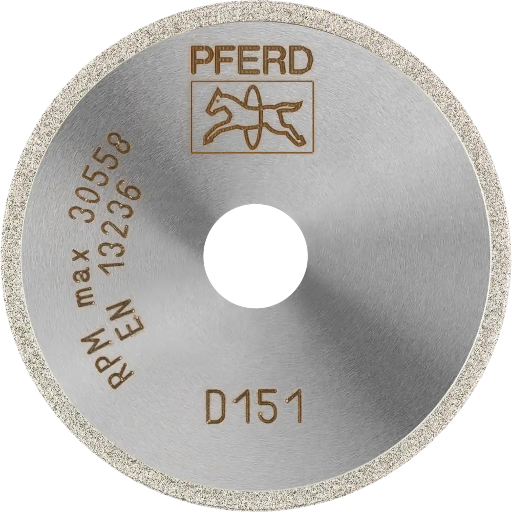 PFERD TOOLS Diamant-Trennscheibe D1A1R für Glas/Keramik/Hartmetall