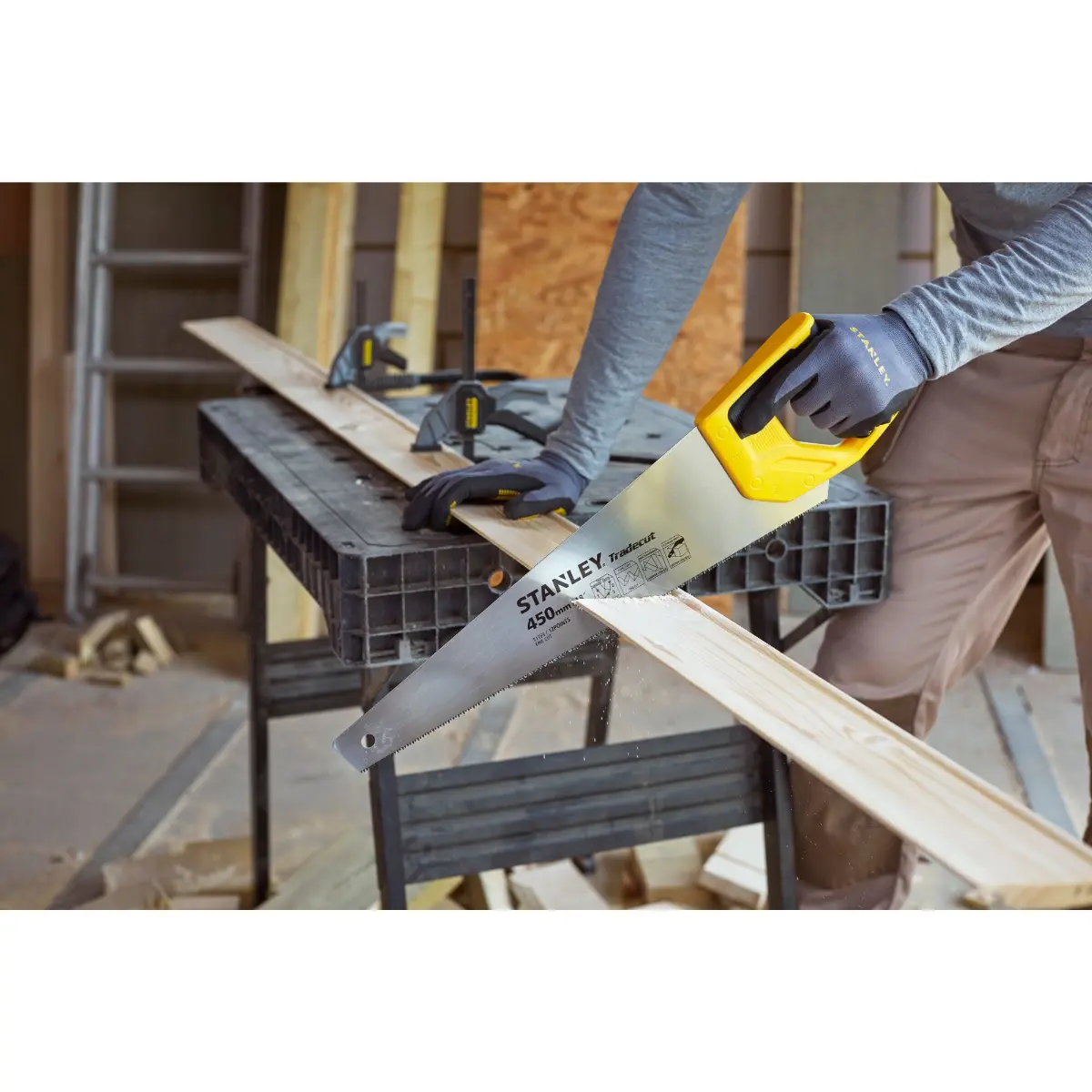 STANLEY Tradecut Holzsäge 18 Zoll / 450 mm 11 TPI