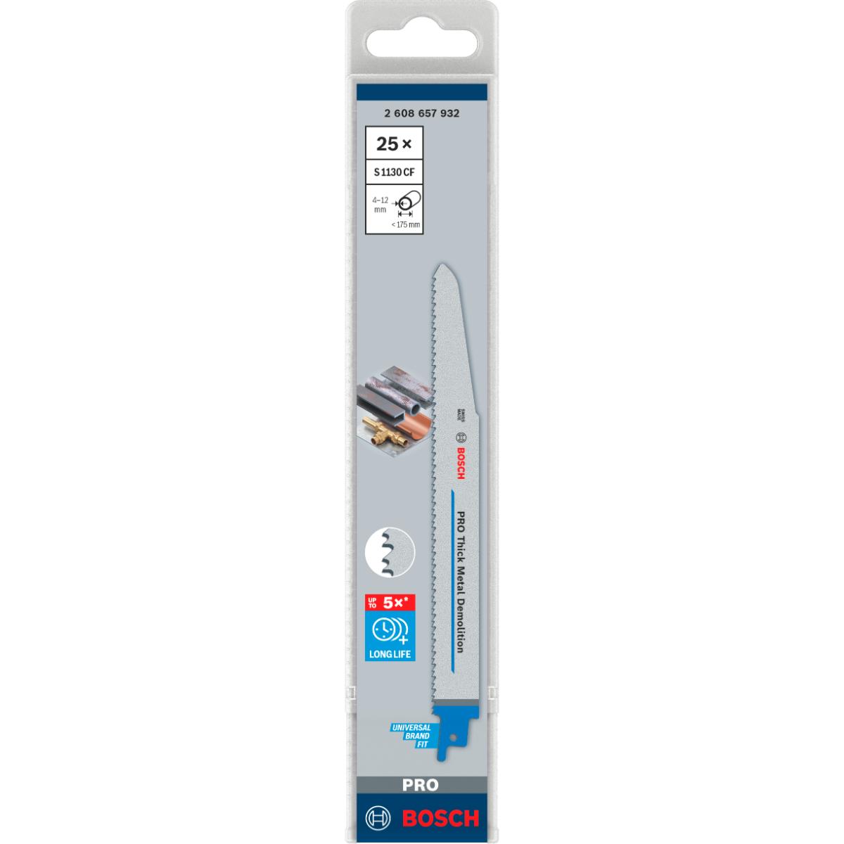 Bosch PRO Säbelsägeblatt S 1130 CF, Endurance for Heavy Metal