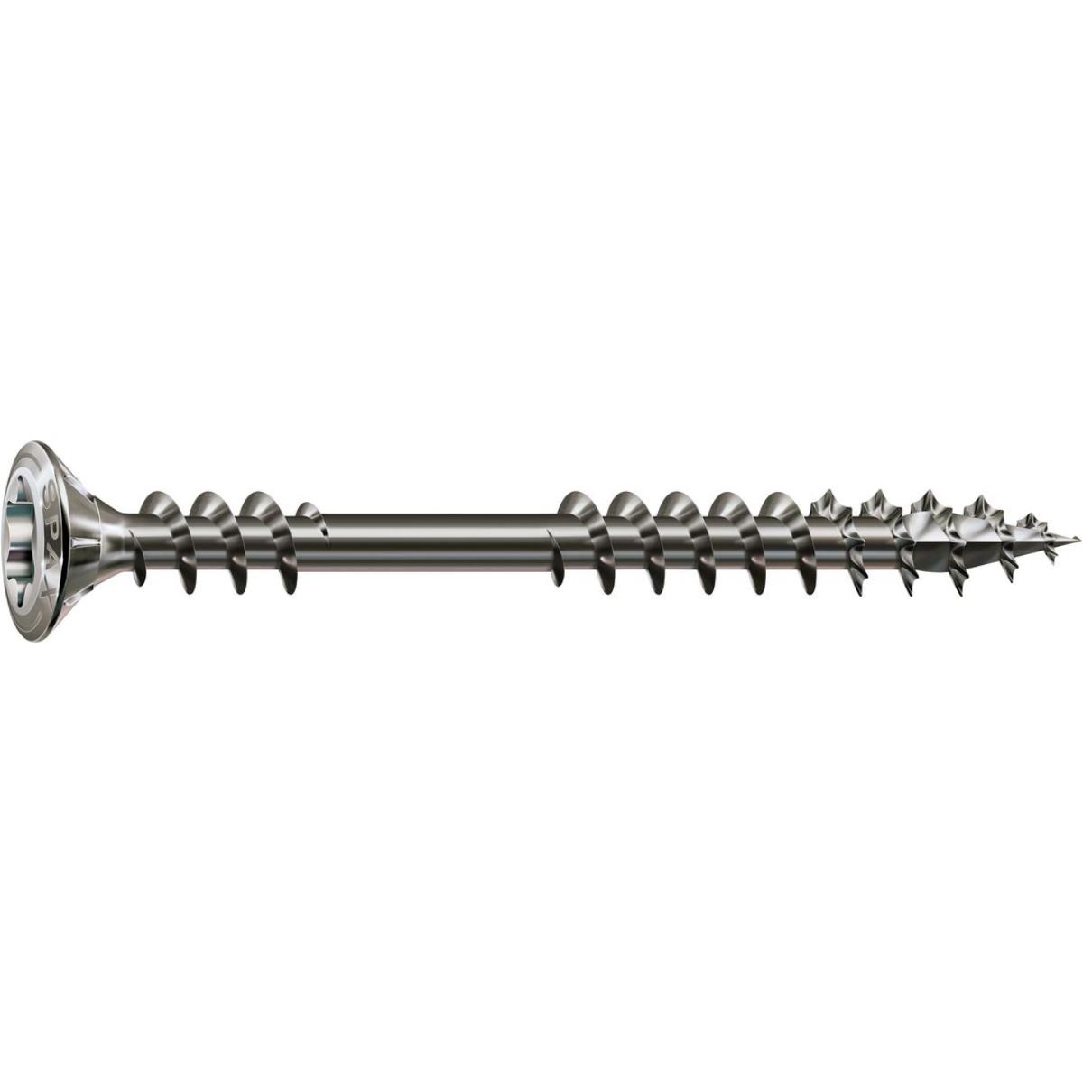 SPAX Fassadenschraube A2 Linsensenkkopf Klein 8mm starke Fräsrippen T-Star Plus T20 Fixiergewinde 4C