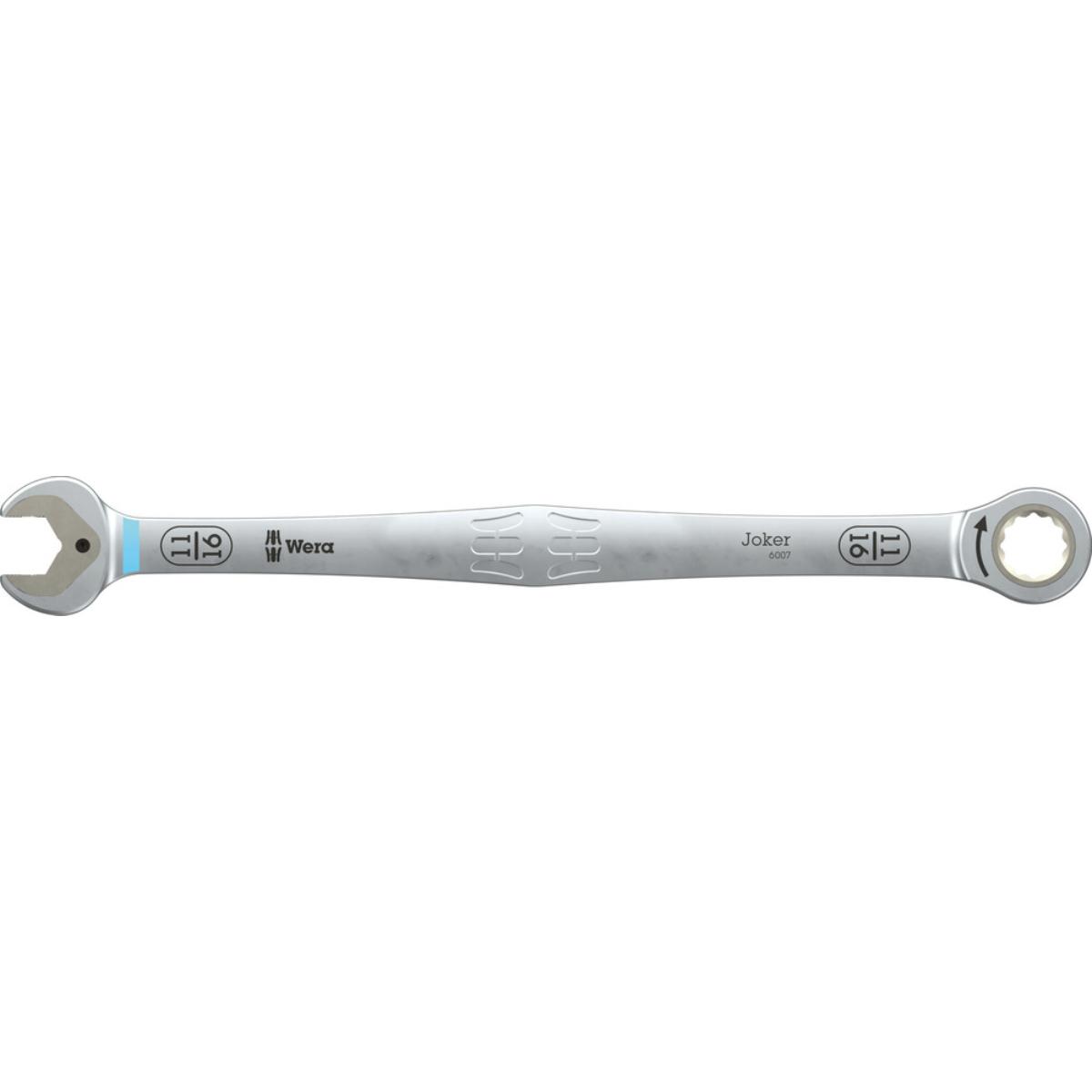 Wera 6007 Joker Maul-Ringratschen-Schlüssel SB, lange Ausführung, zöllig
