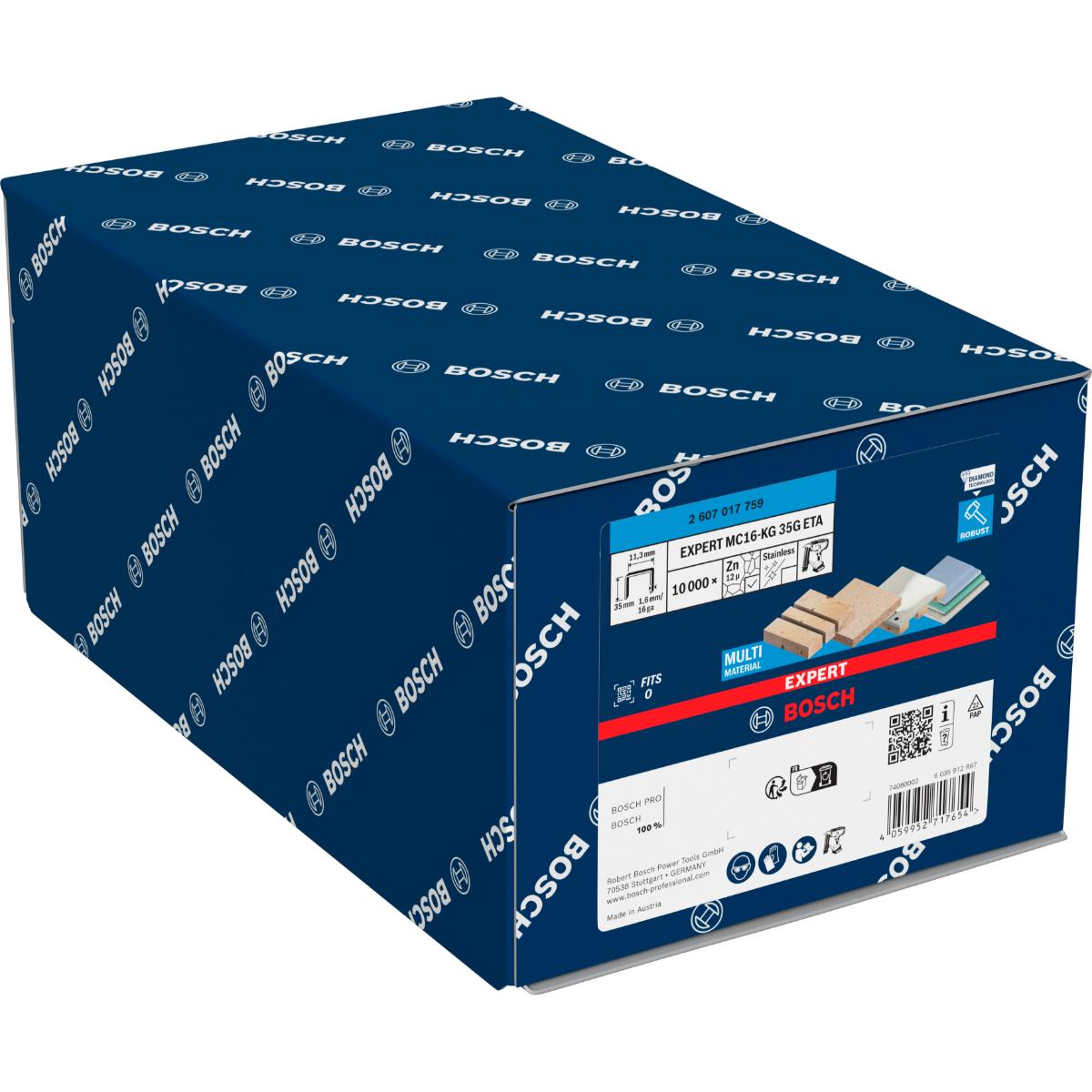 Bosch EXPERT MC16-KG 35G ETA Kronenklammer mit mittlerem Rücken, 1,6/16 g, 35 mm, 10000-Stück