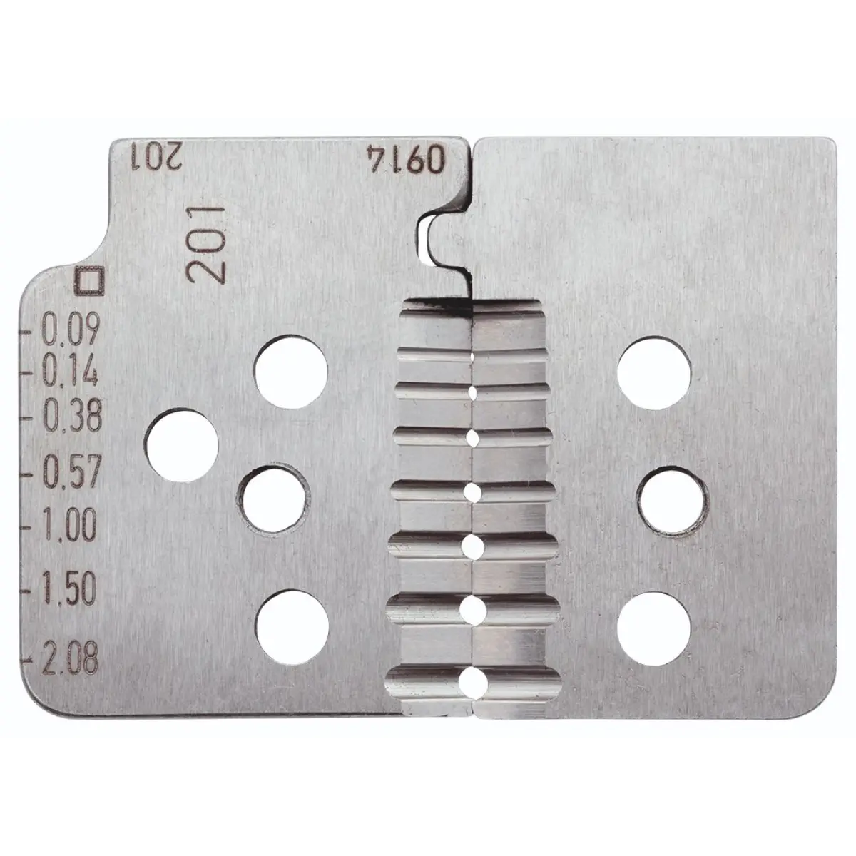Rennsteig Abisolierzange für PTFE-isoliertes Kabel mit Kabelführung 0,09 mm² / 0,14 mm² / 0,38 mm² / 0,57 mm² / 1,0 mm² / 1,5 mm² / 2,08 mm²
