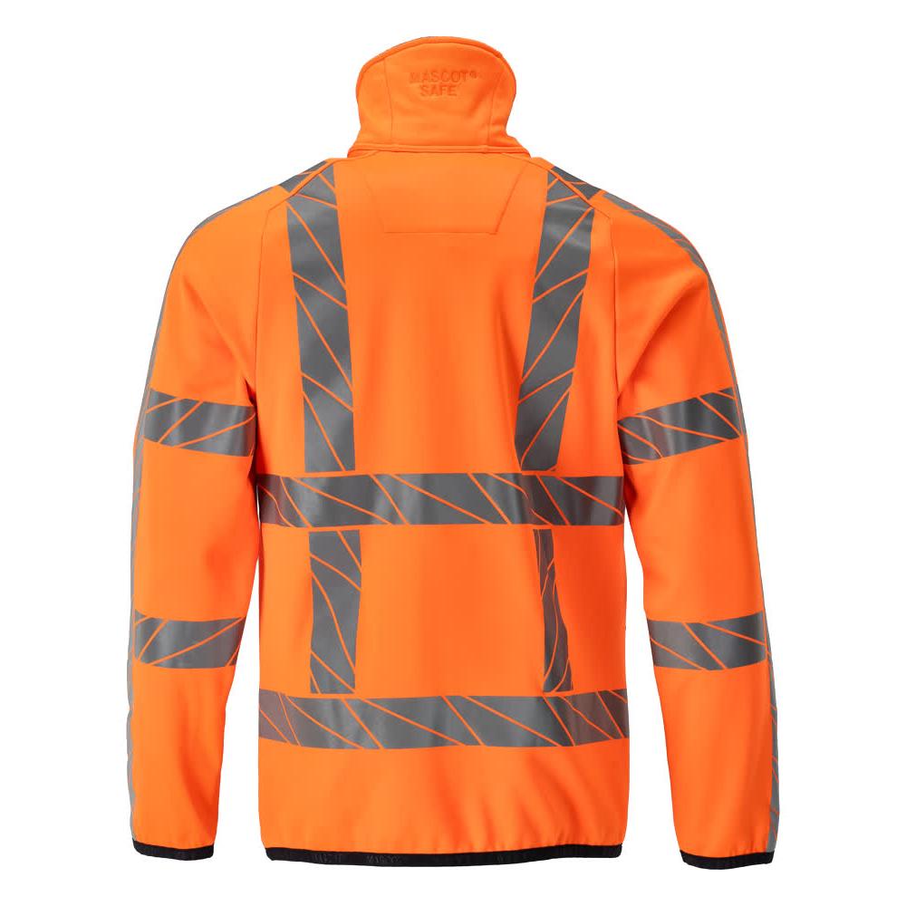 MASCOT Herren Fleecepullover mit Reißverschluss ACCELERATE SAFE Hi-vis Orange