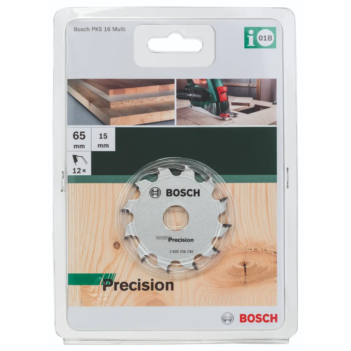 Bosch Kreissägeblatt für Tauch- und Handkreissägen D= 65 mm, Bohrung= 15 mm, Z= 12