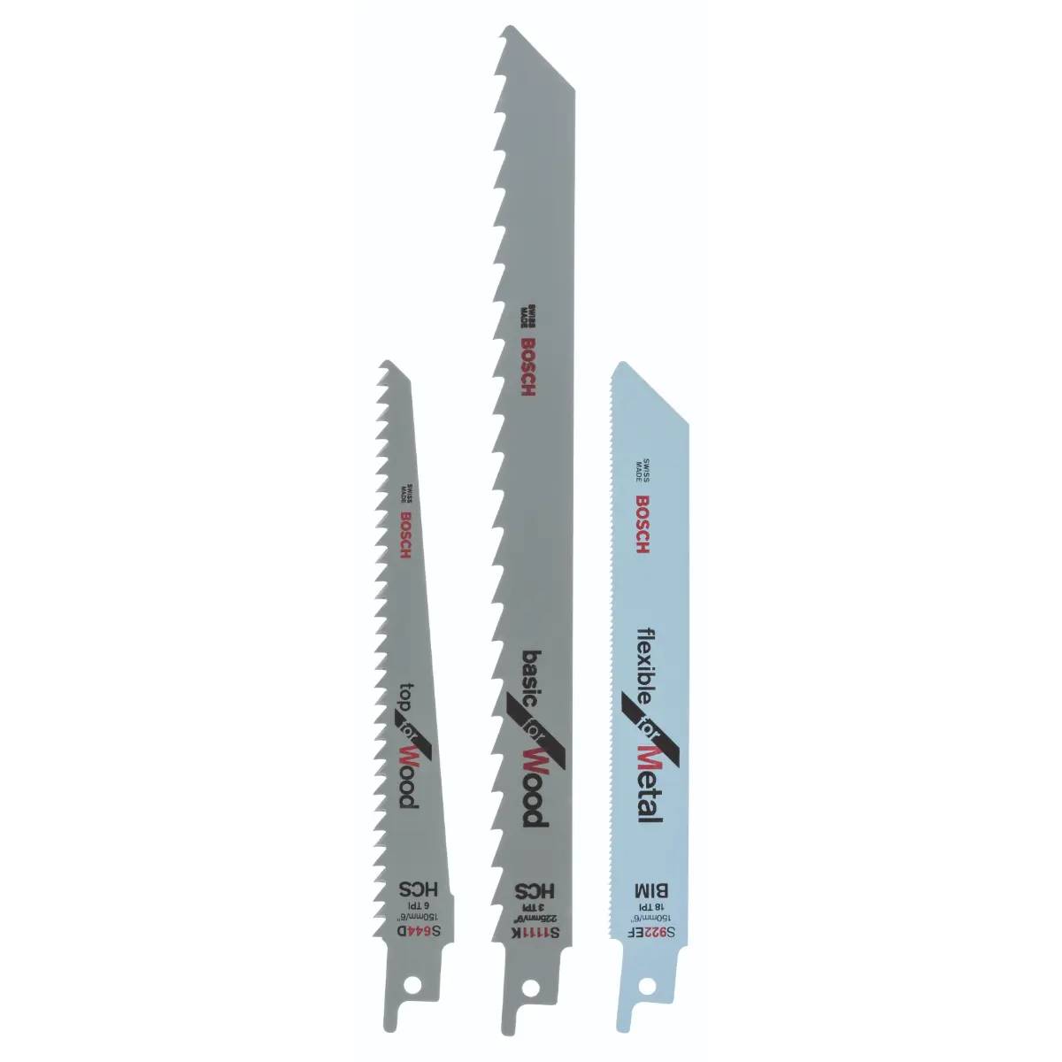 Bosch Säbelsägeblatt-Set S 922 EF, S 644 D, S 1111 K