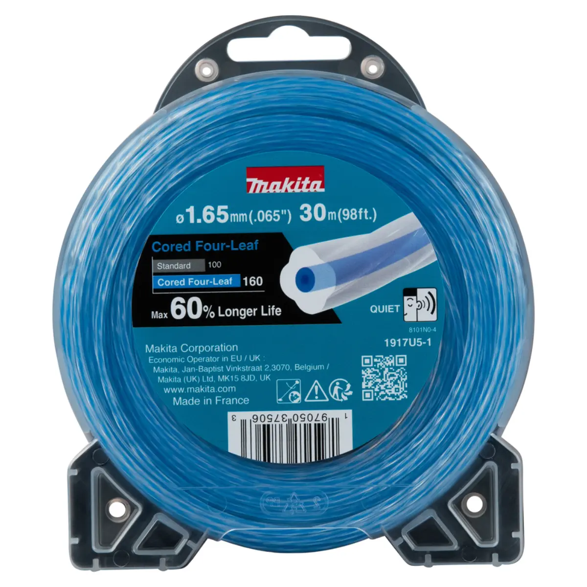 Makita Mähfaden Cored Four-Leaf 1,65mm x 30m  - 1917U5-1