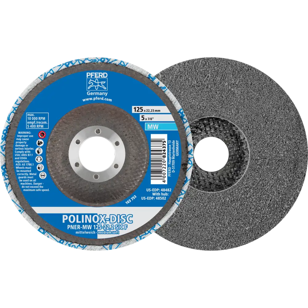 PFERD TOOLS POLINOX verpresste Vlies-Disc PNER