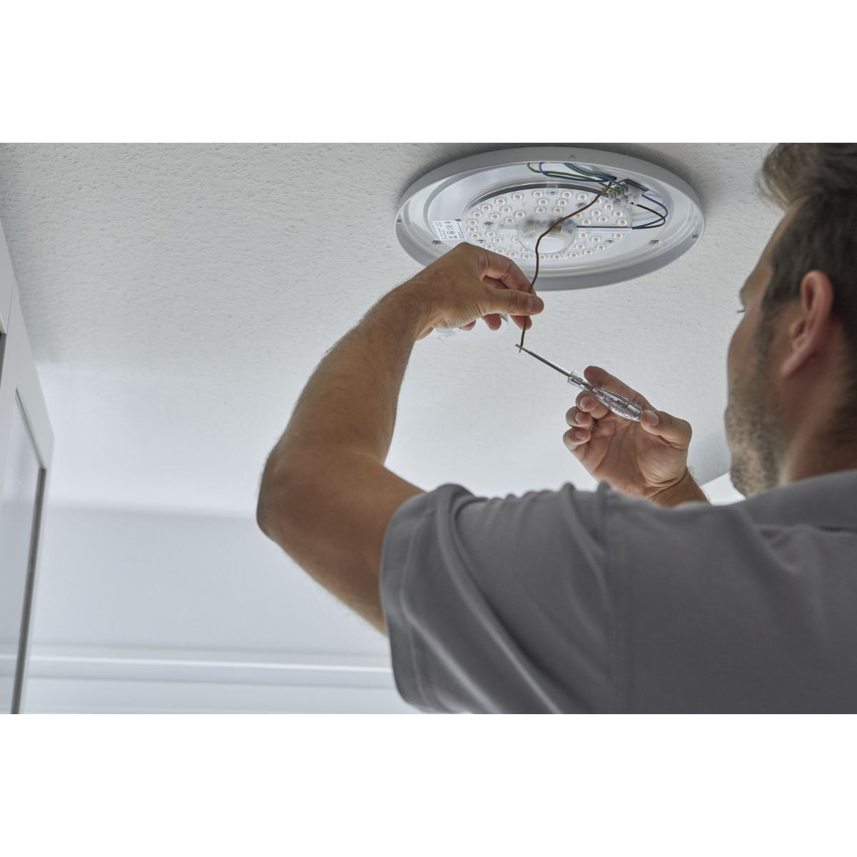 Wiha Spannungsprüfer SoftFinish einpolig, 110 - 250 Volt Schlitz transparent, mit Ansteckclip auf SB-Karte