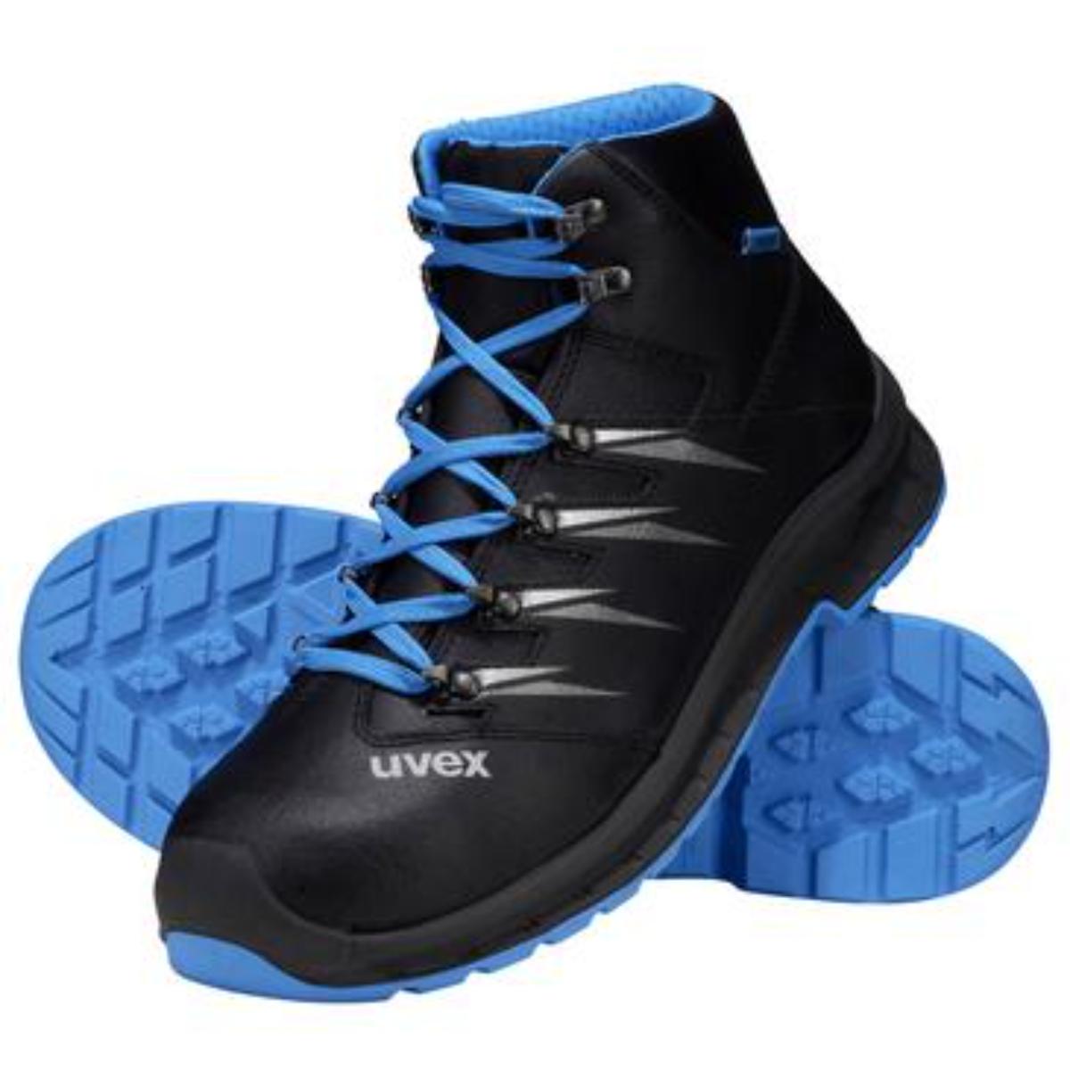 uvex 2 trend Sicherheitsschuh Stiefel S3 blau-schwarz