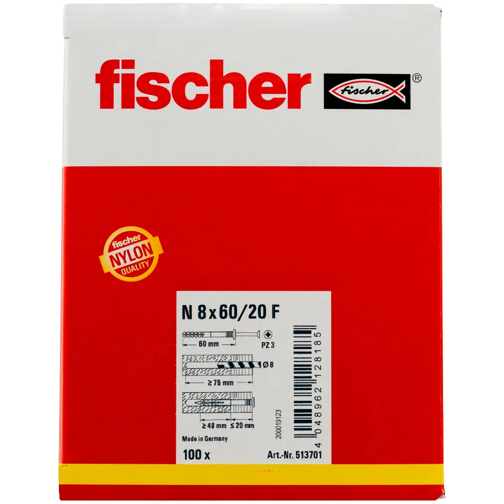 Fischer Nageldübel N 8x60/20 F (100)