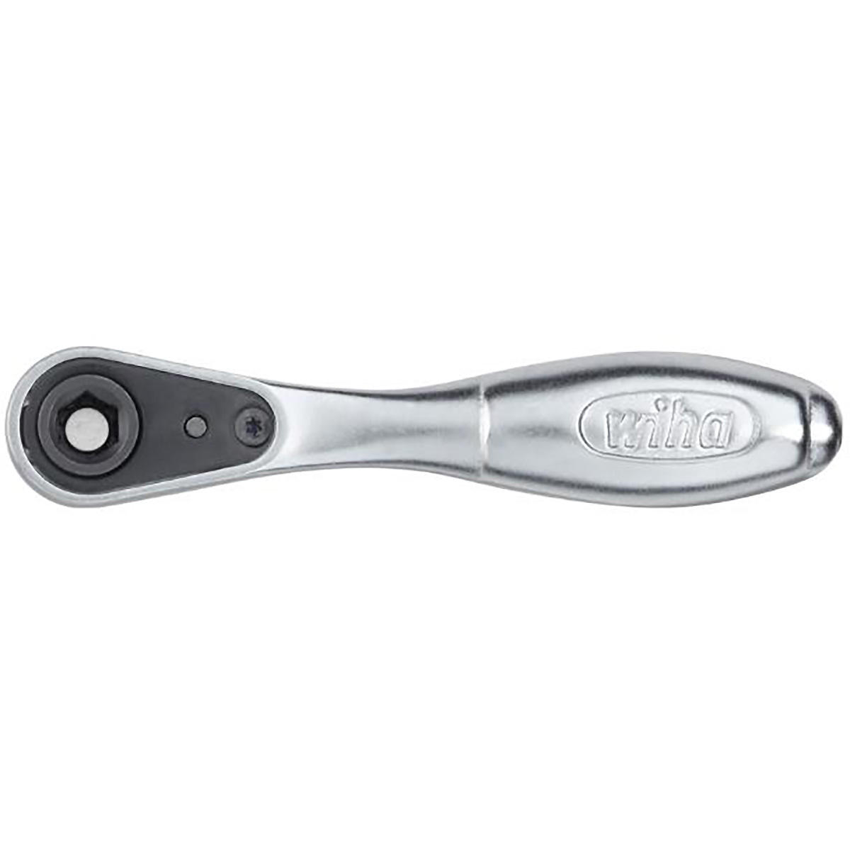 Wiha Bit-Ratsche 90 mm mit Daumenrad Außensechskant 1/4 zoll - 10 Stück
