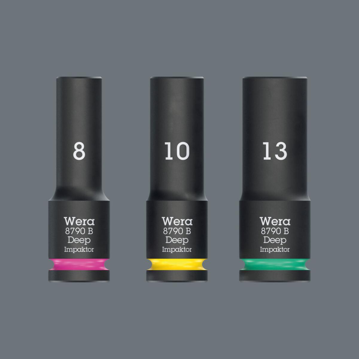 Wera 9728 Schaumstoffeinlage Zyklop B 3/8" Impaktor Deep Steckschlüsseleinsatz Set 1