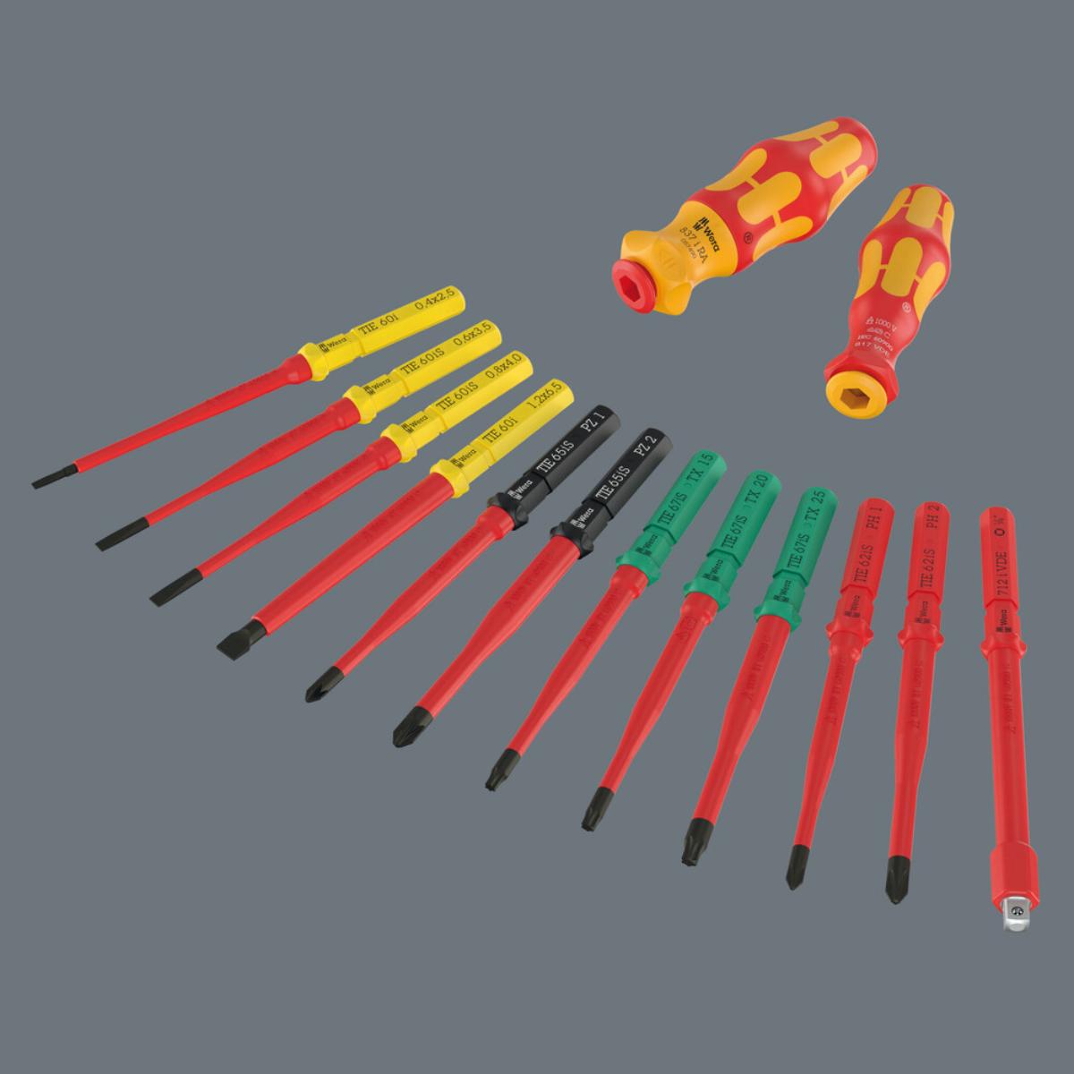 05006632001we Wera Kraftform Kompakt VDE 24 Allrounder Set 1, 25-teiliges Set