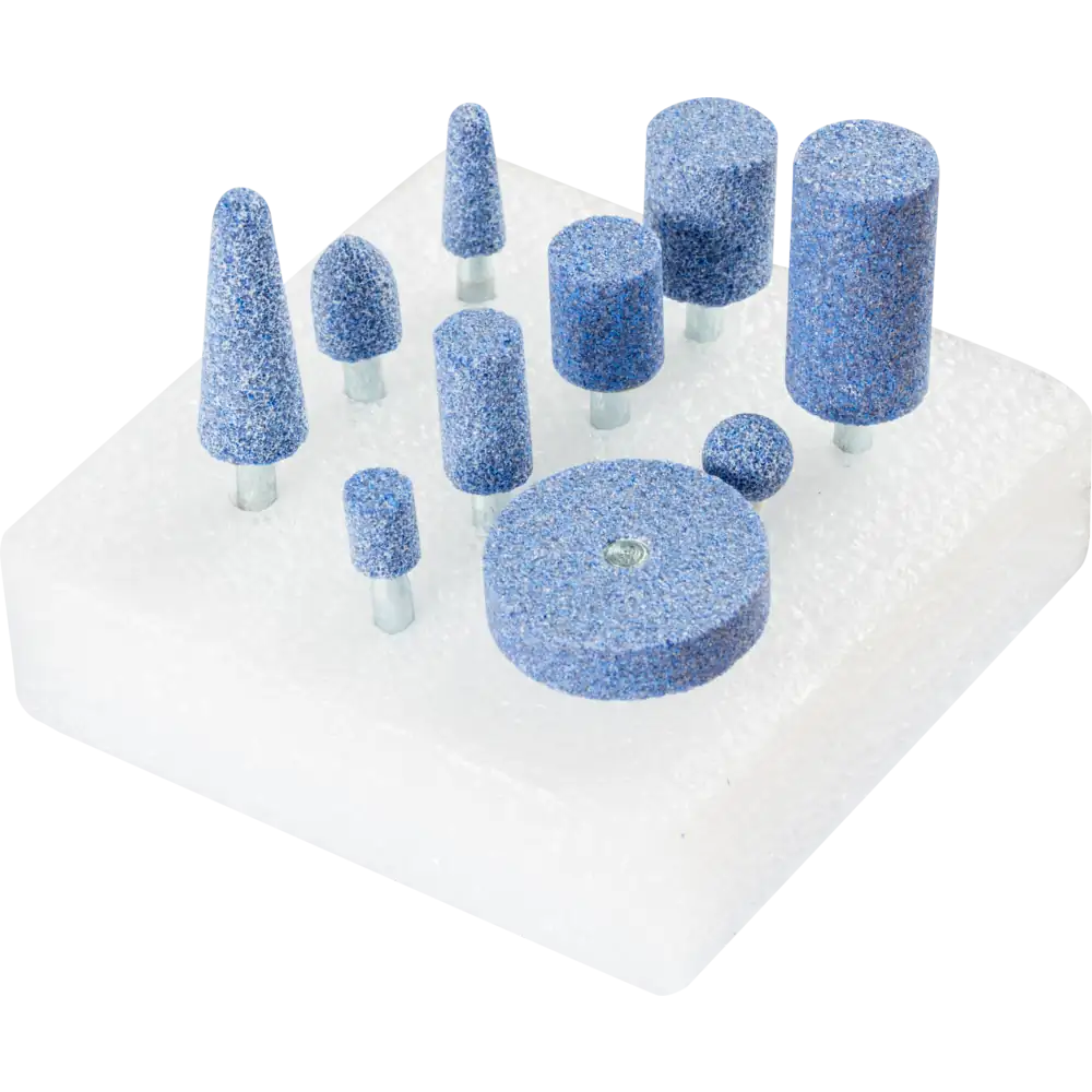 PFERD TOOLS TOUGH Schleifstift-Set 10-tlg. Schaft-Ø 6 mm CO46 für schwer zerspanbare Werkstoffe