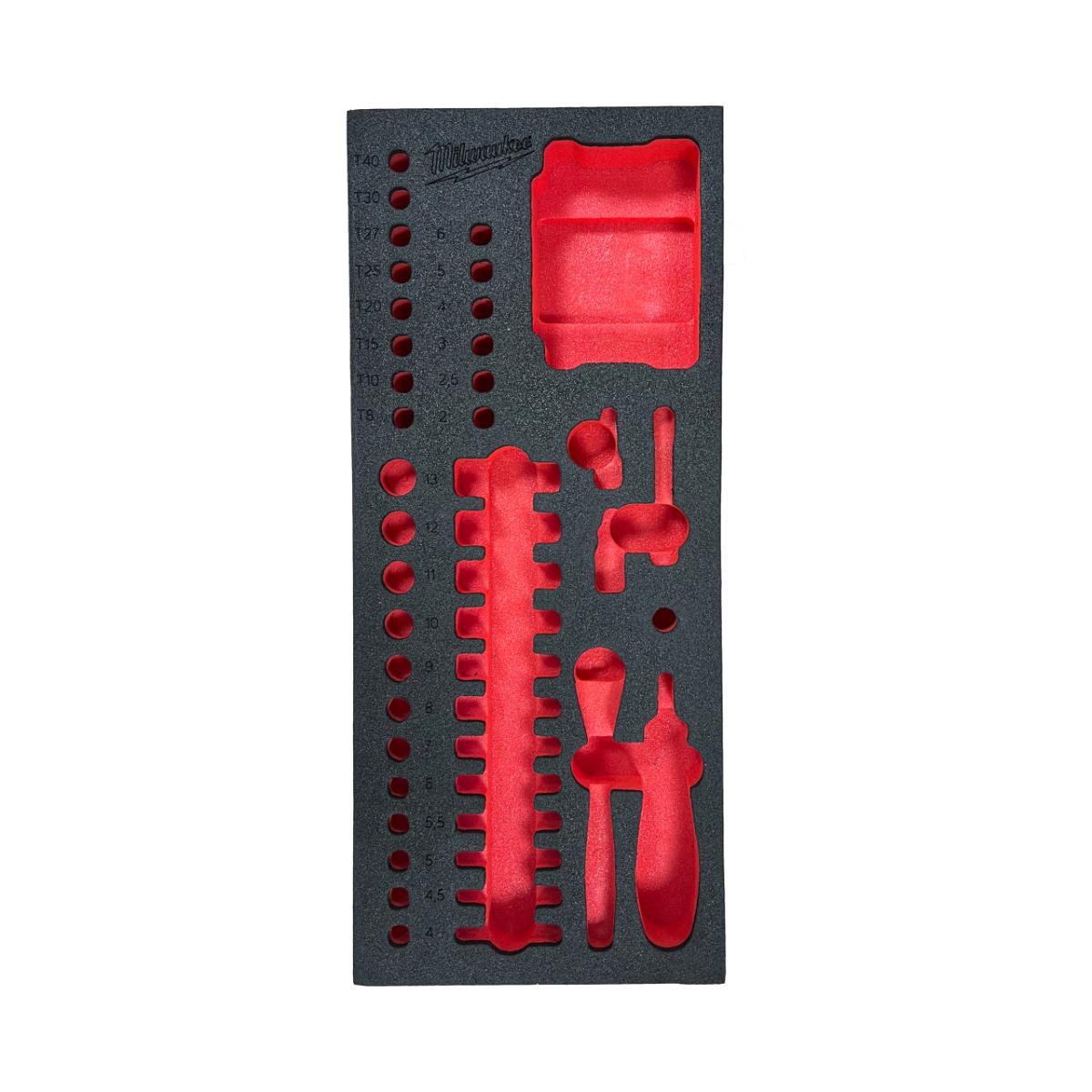 Milwaukee Ersatz-Einlage 1/3 für 1/4 Ratschen Handgriff Steckschlüssel- & Bit-Steckschlüsseleinsätze