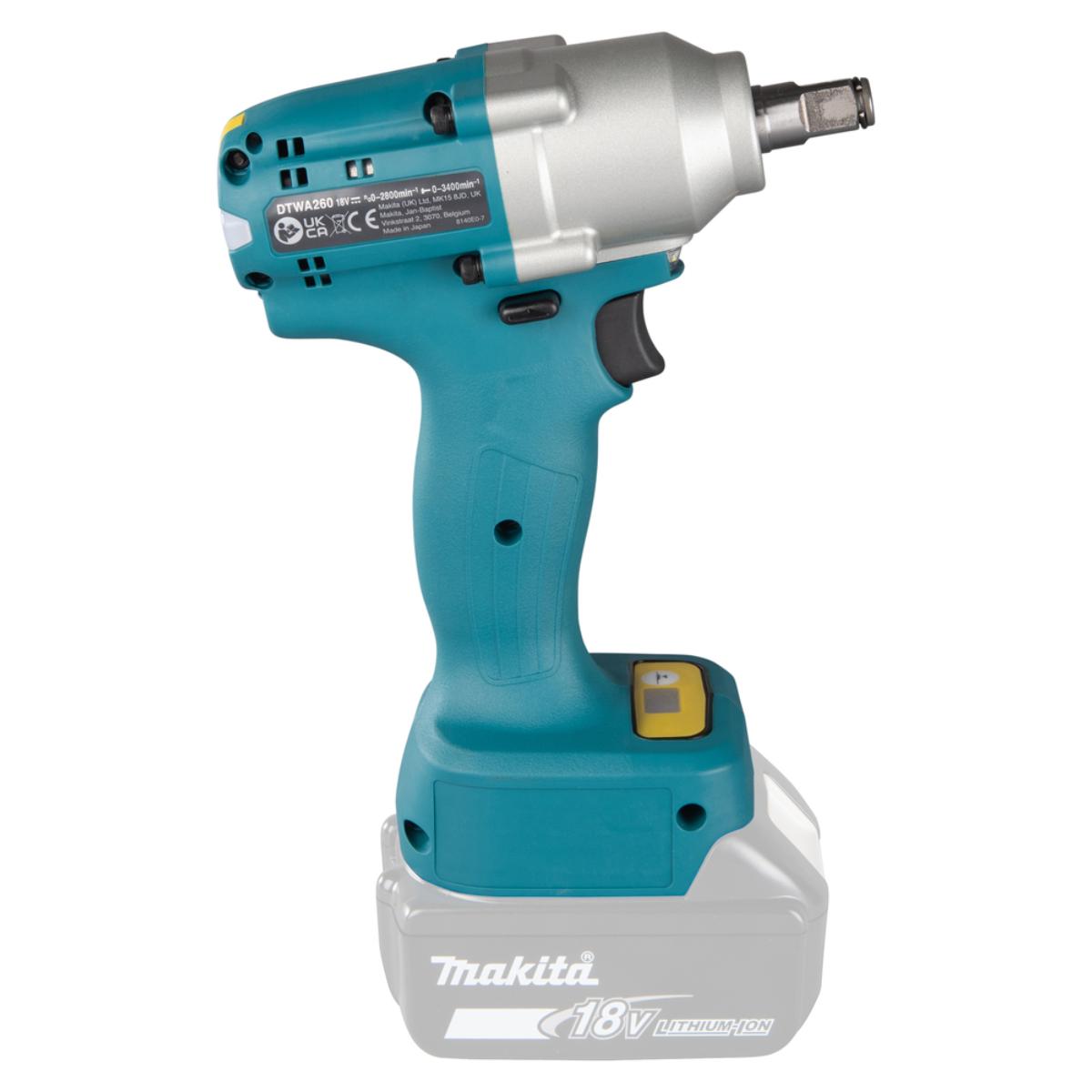 Makita Akku-Abschaltschlagschrauber 18V 0-2.800 min⁻¹ 260 Nm 1/2 Zoll